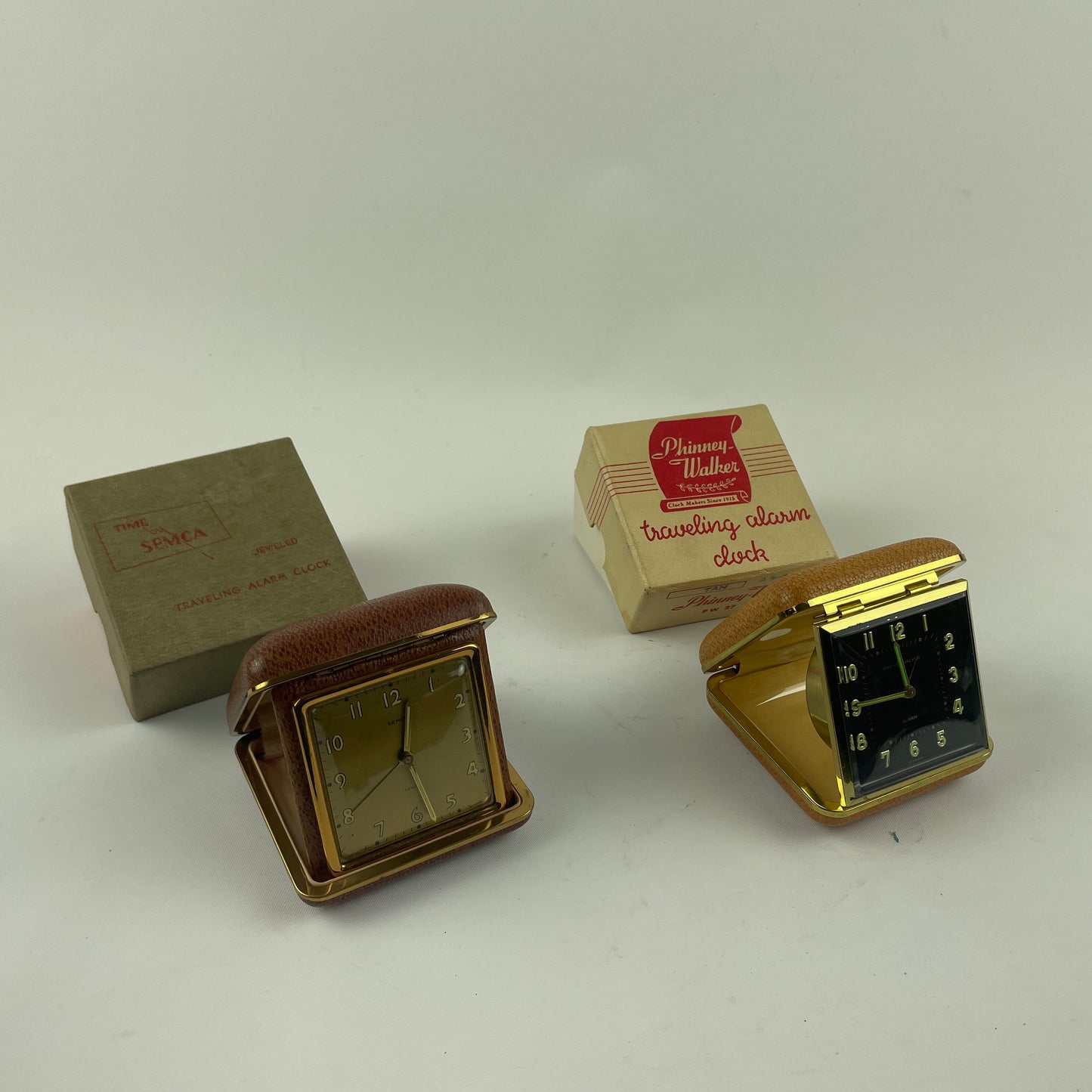 Lot 102- Travel Alarm Clocks, set of (2)
