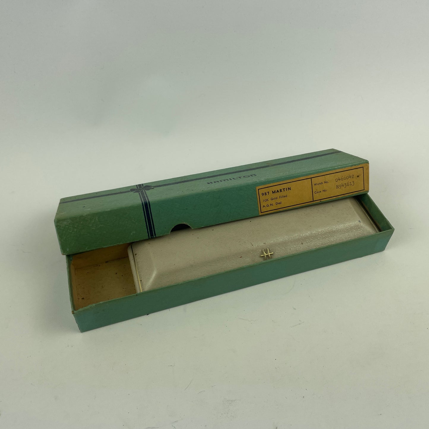 Lot 14- Vintage Hamilton Wristwatch Boxes