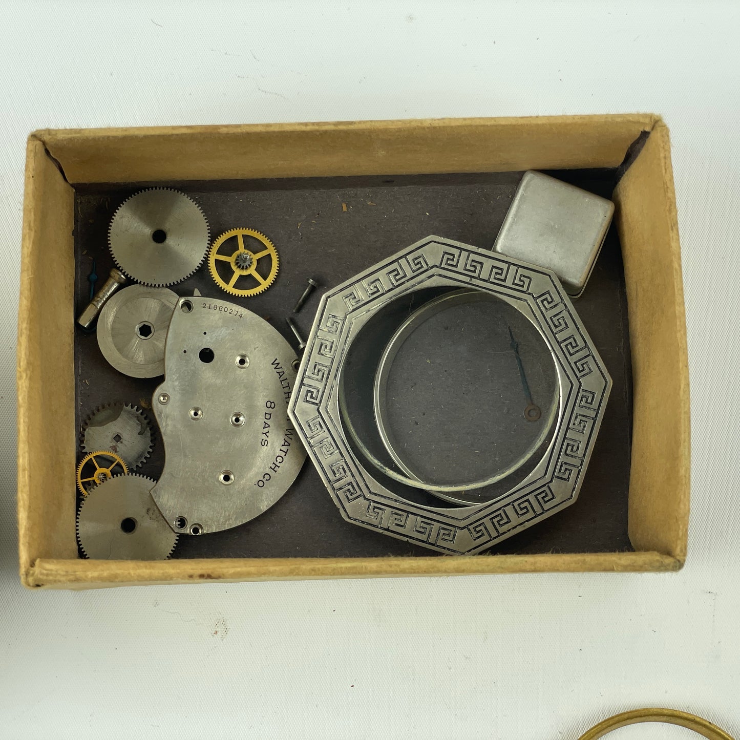 Lot 108- 8-Day Clock Parts