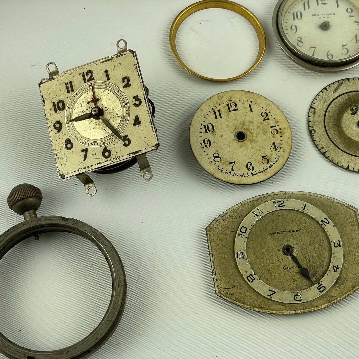 Lot 108- 8-Day Clock Parts