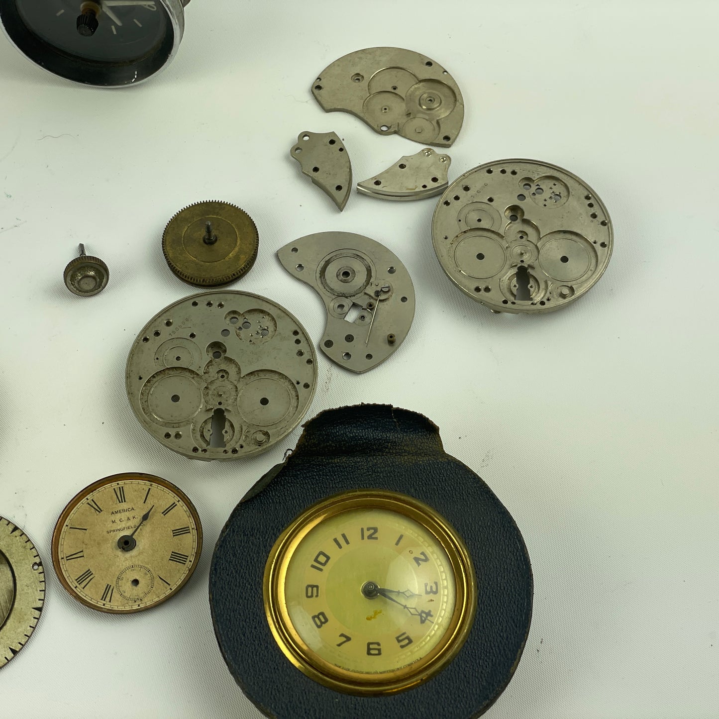 Lot 108- 8-Day Clock Parts