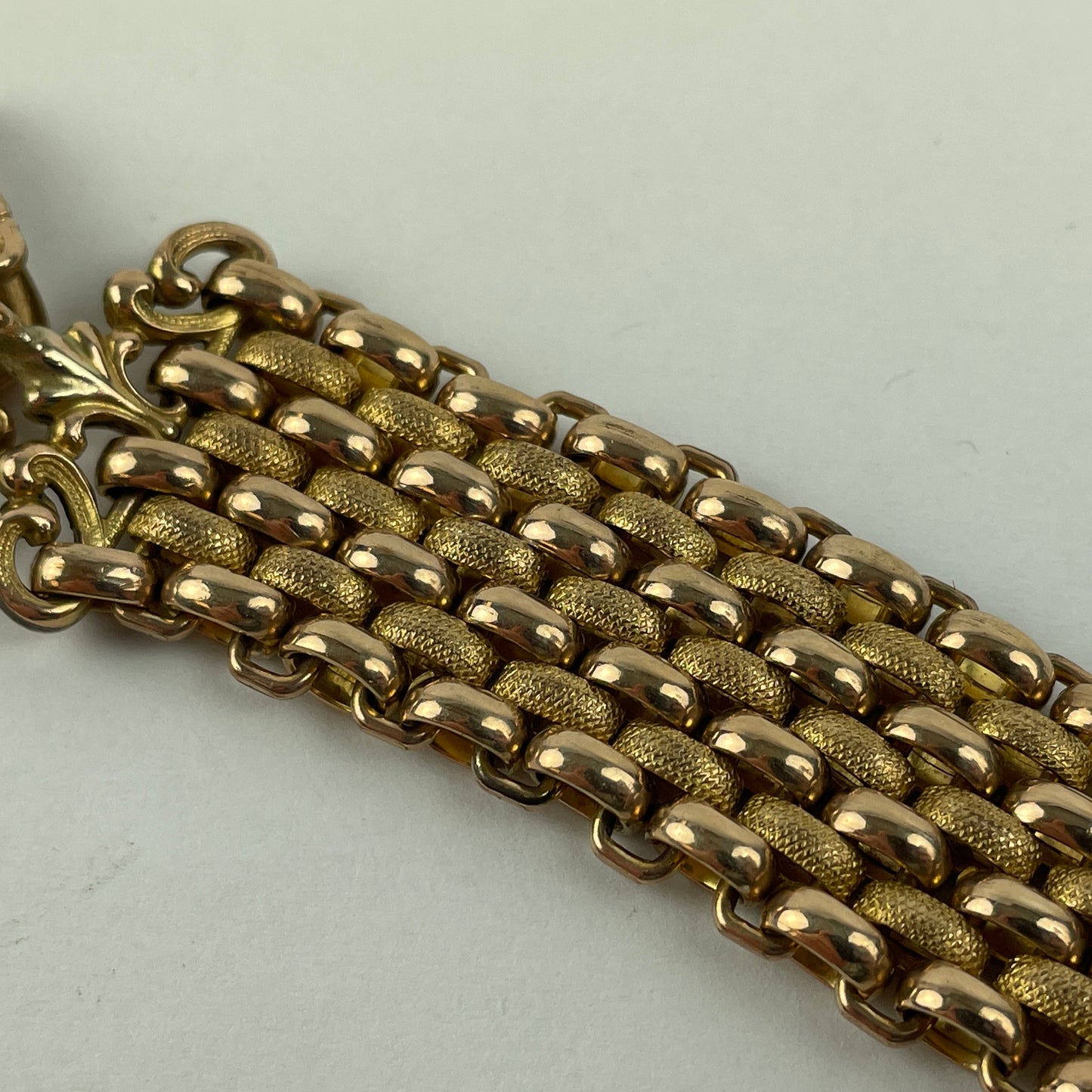Feb Lot 59- Men’s YGF Vest or Pocket Watch Chain w/ wax style fob