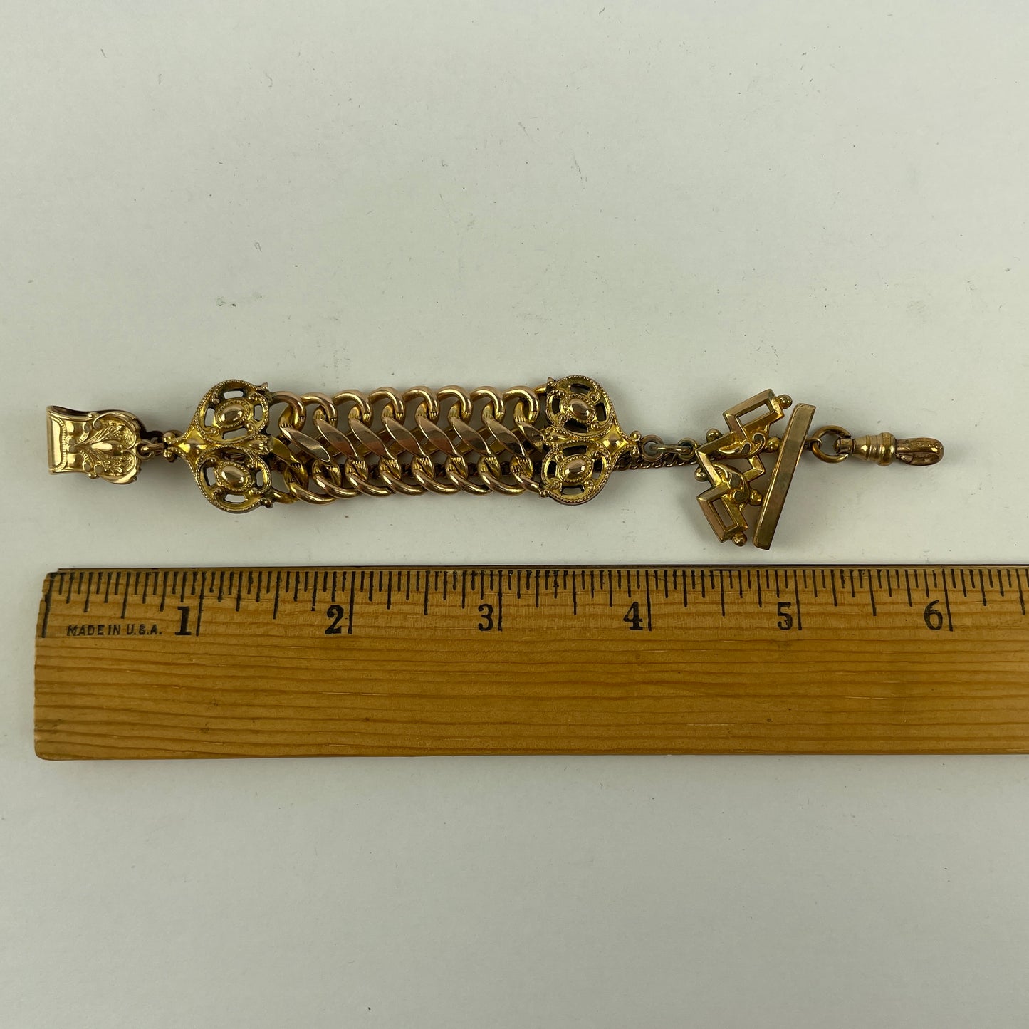 Feb Lot 41- Men’s YGF Vest Pocket Watch Antique Victorian Chain