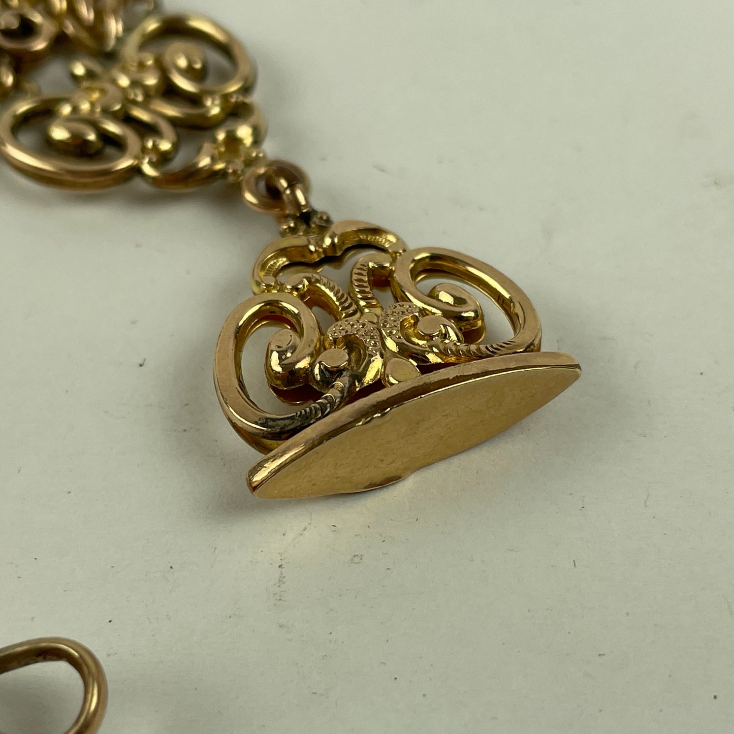 Feb Lot 34- Men’s YGF Vest or Pocket Watch Antique Victorian Chain