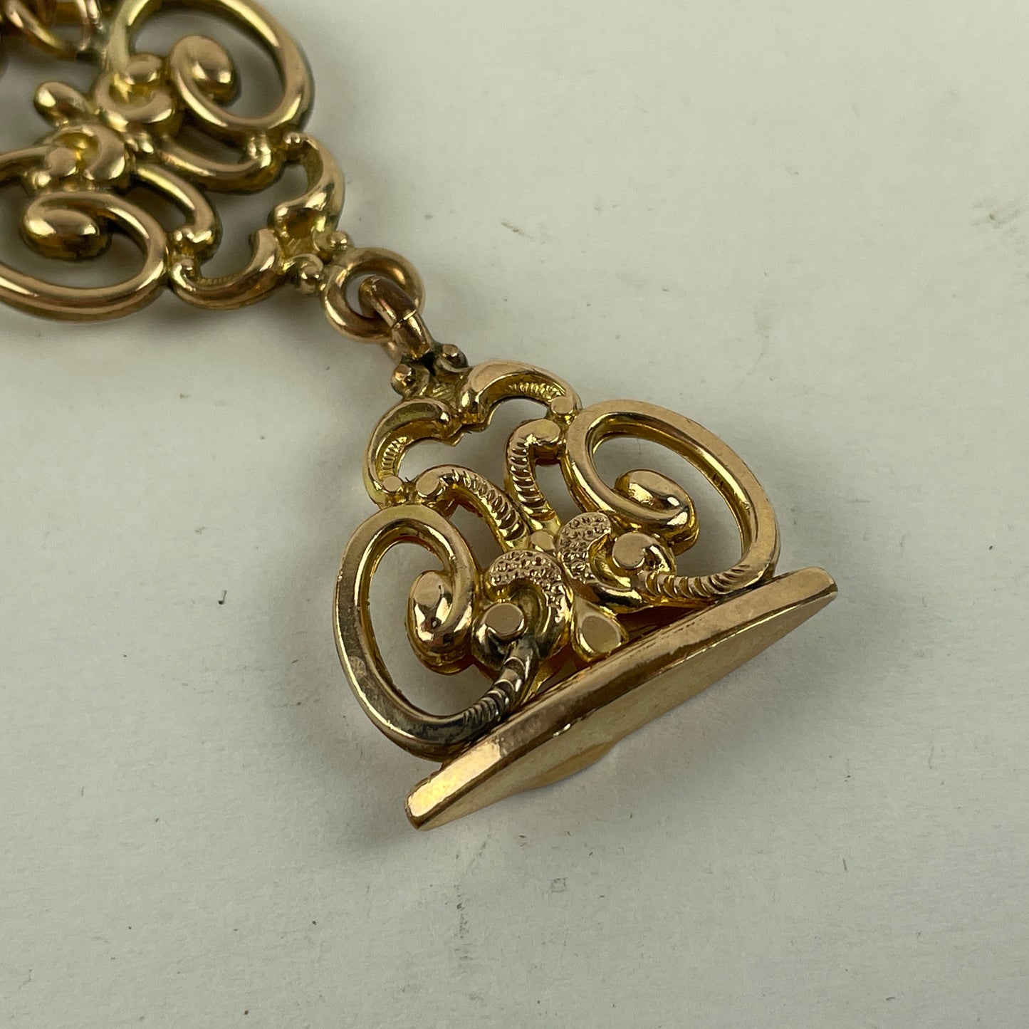 Feb Lot 34- Men’s YGF Vest or Pocket Watch Antique Victorian Chain