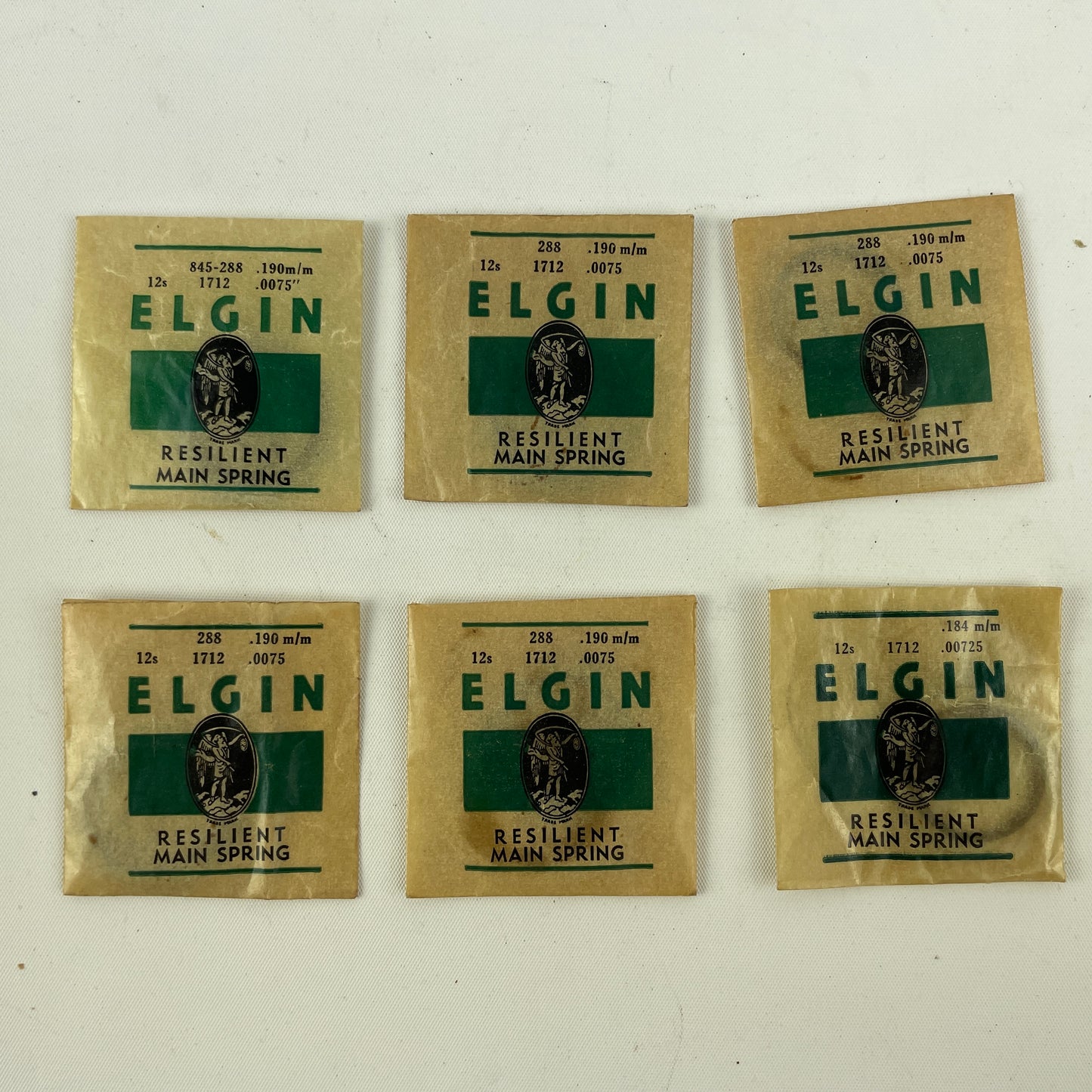 Feb Lot 43- Elgin 12 Size Pocket Watch Mainsprings