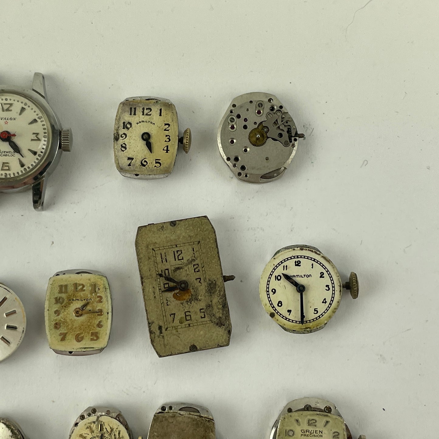 Feb Lot 45- Swiss & American Ladies' Wristwatch movements, Case & Watches