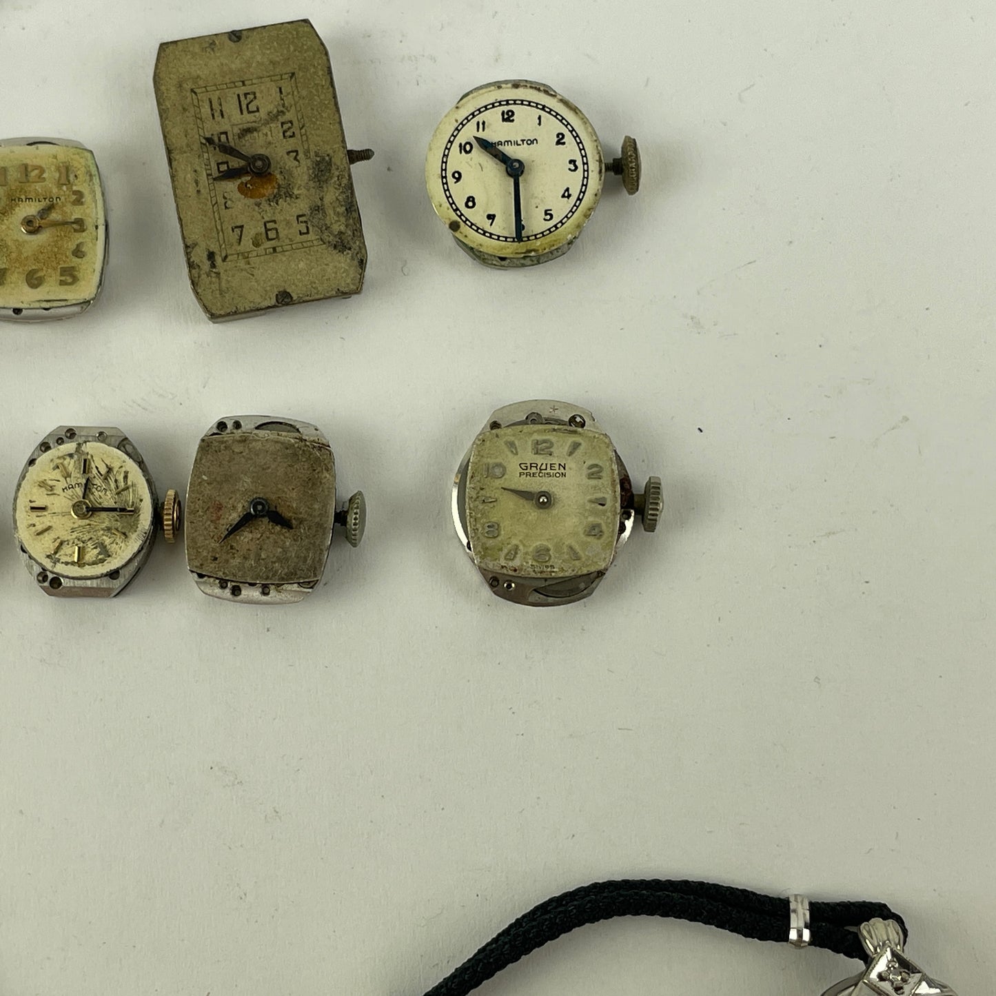 Feb Lot 45- Swiss & American Ladies' Wristwatch movements, Case & Watches