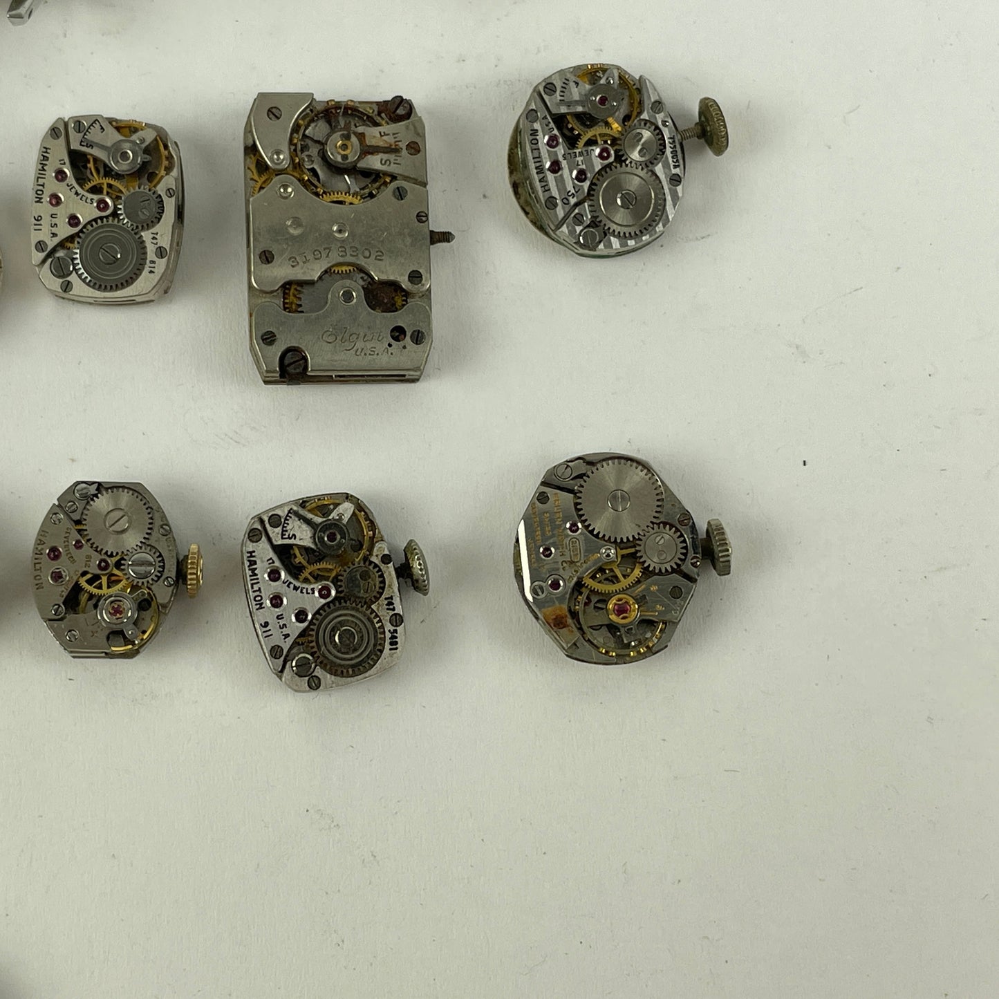 Feb Lot 45- Swiss & American Ladies' Wristwatch movements, Case & Watches