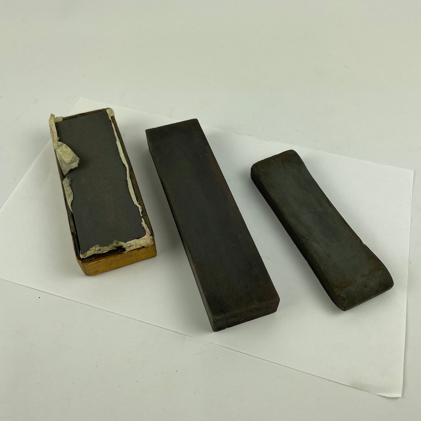 Feb Lot 63- Selection of 3 Norton Style Arkansas Sharpening Stones