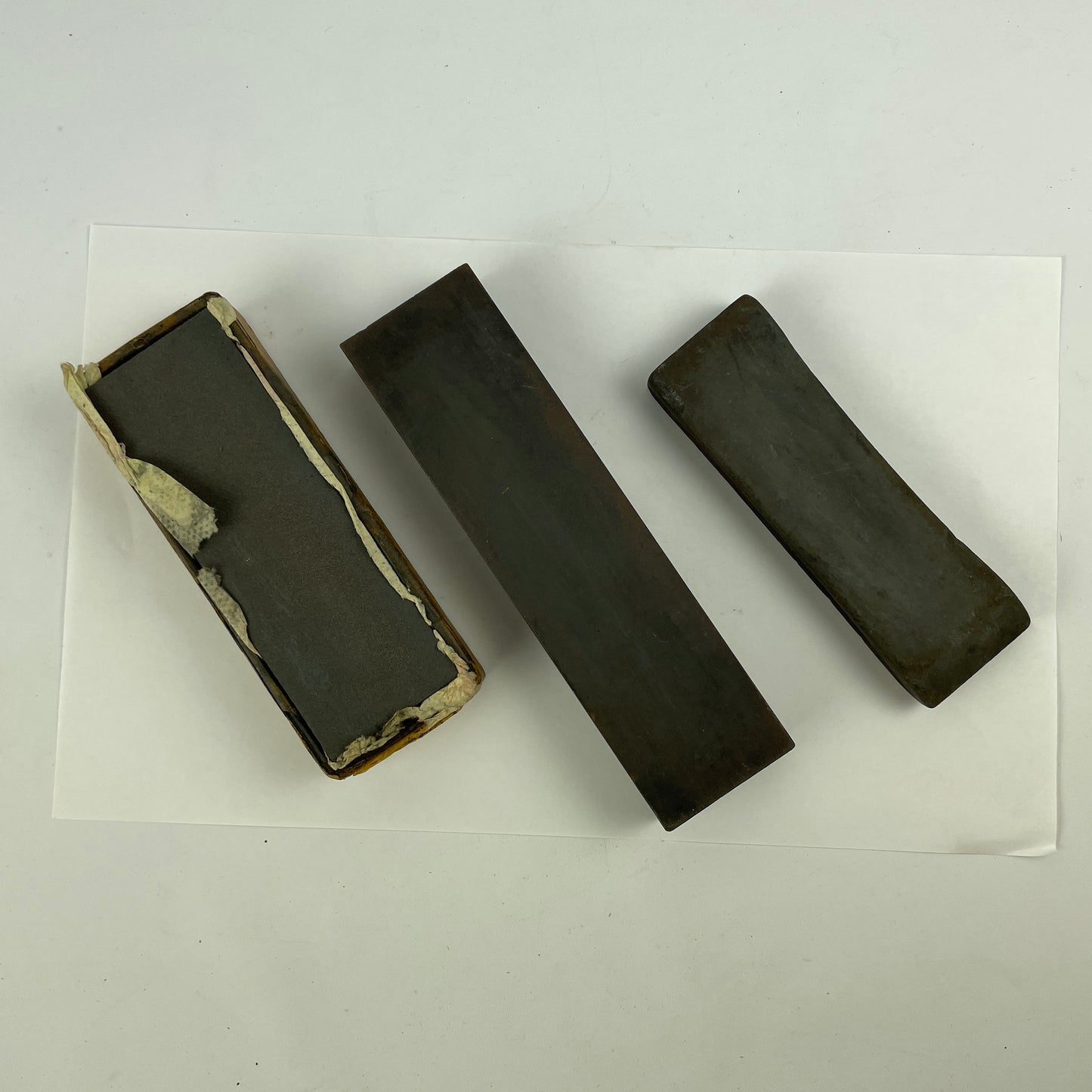 Feb Lot 63- Selection of 3 Norton Style Arkansas Sharpening Stones