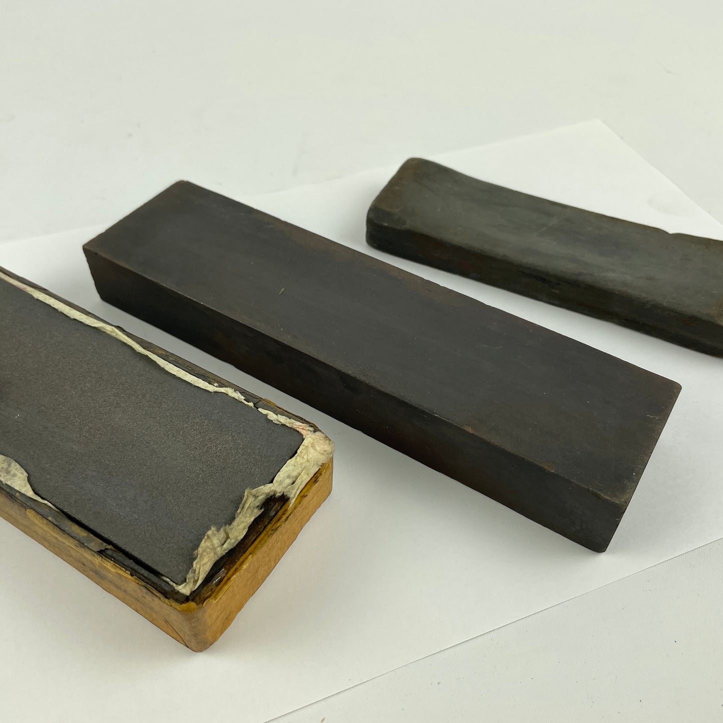 Feb Lot 63- Selection of 3 Norton Style Arkansas Sharpening Stones