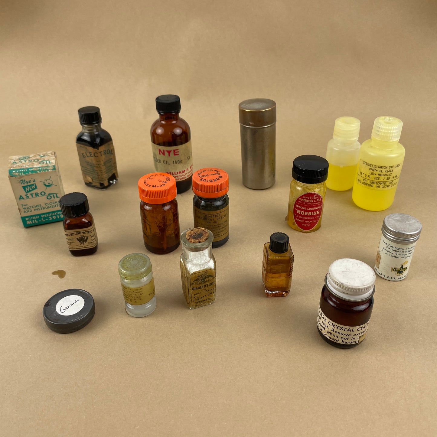 Feb Lot 66- Watchmaker’s Selection of Watch Oils