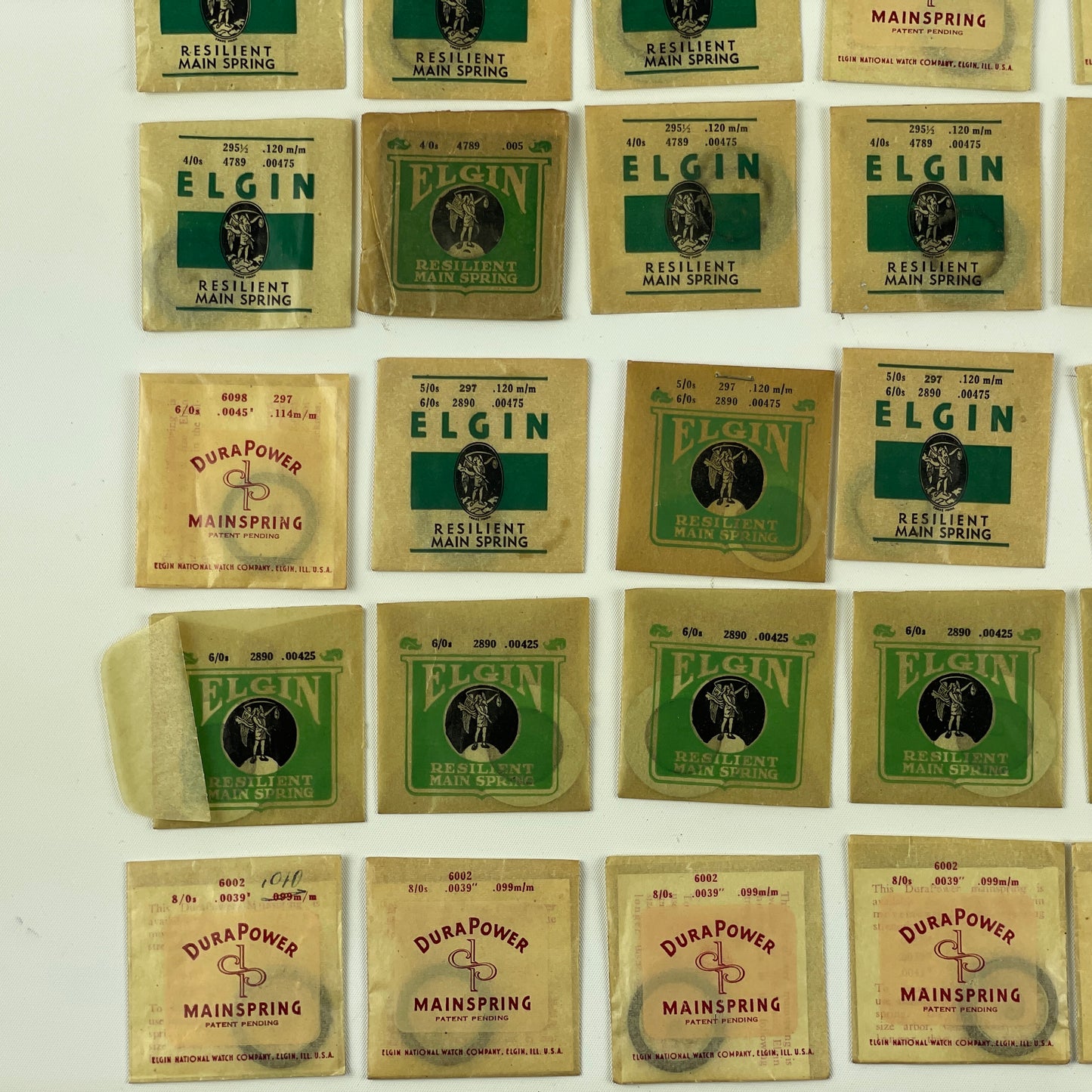 Feb Lot 72- NOS Elgin Wristwatch Mainsprings
