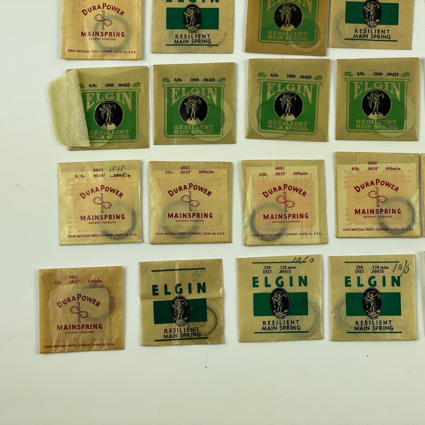 Feb Lot 72- NOS Elgin Wristwatch Mainsprings