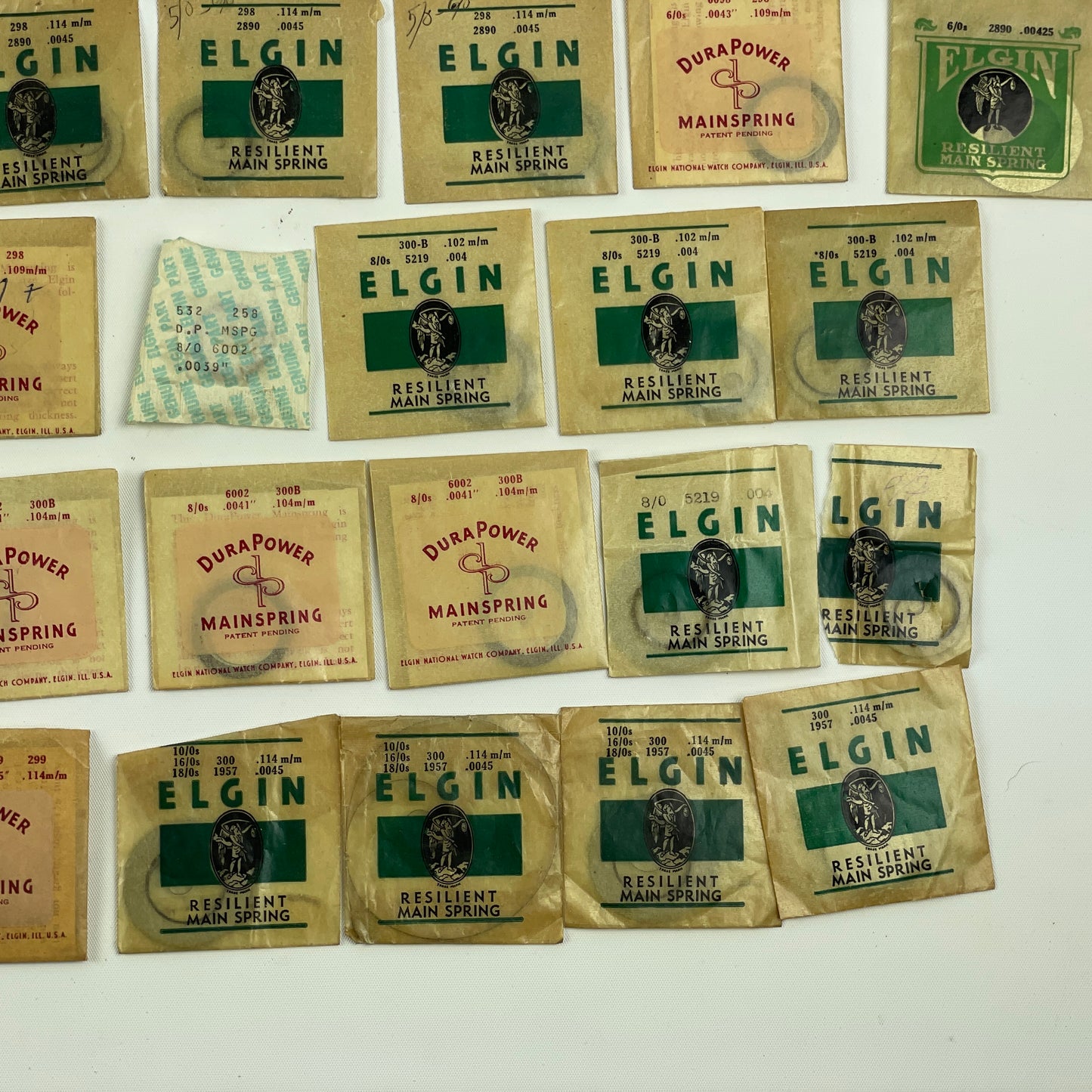 Feb Lot 72- NOS Elgin Wristwatch Mainsprings