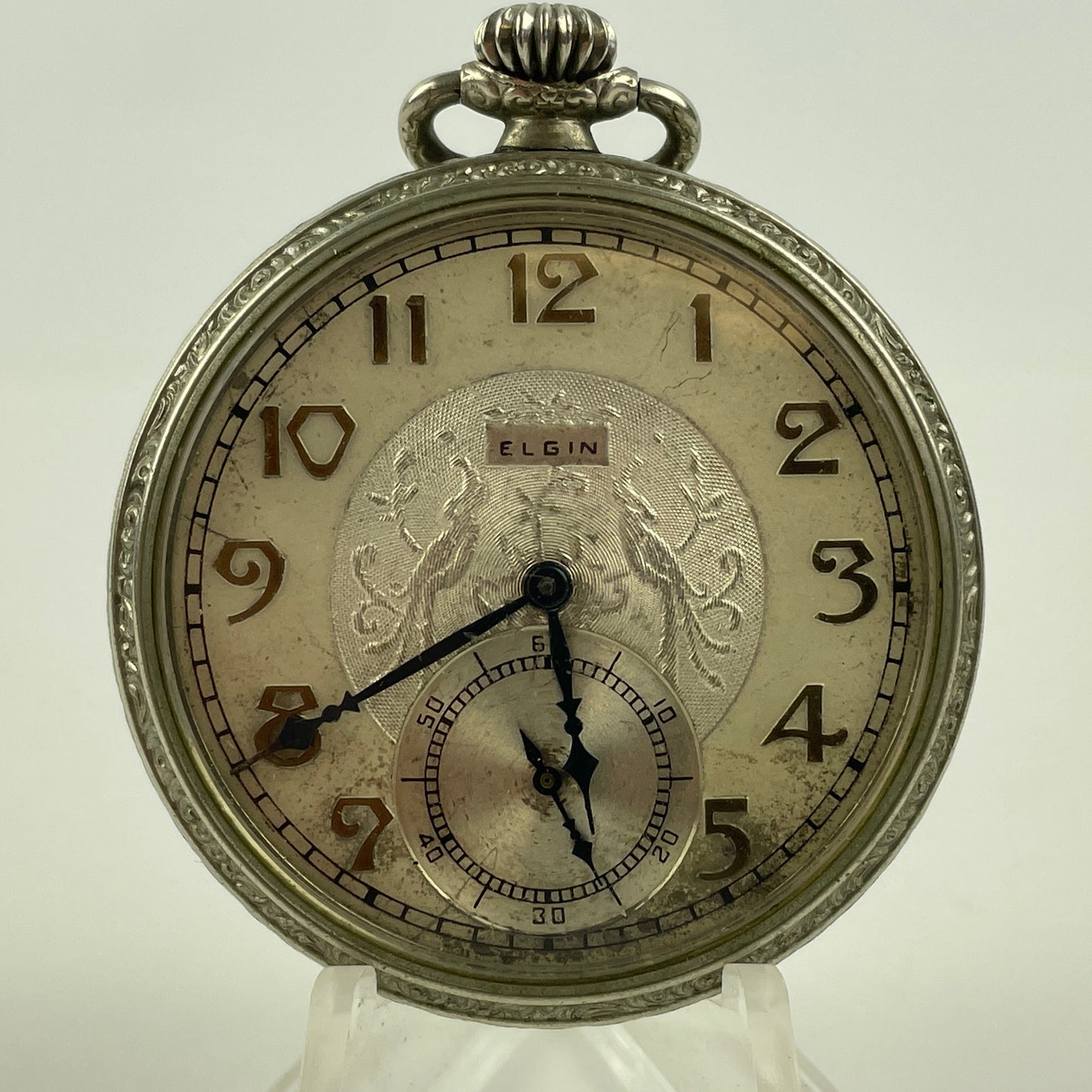 Feb Lot 67- Elgin 12 Size Open Face Pocket Watch