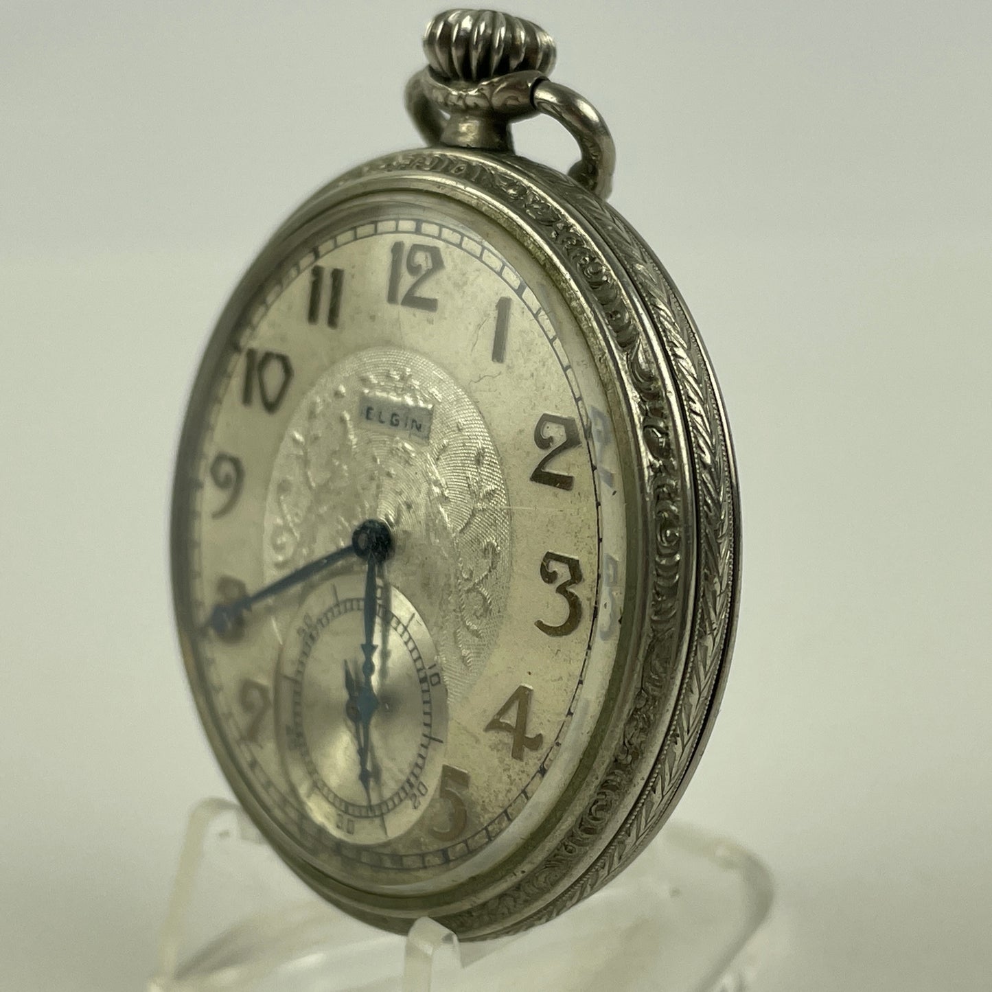 Feb Lot 67- Elgin 12 Size Open Face Pocket Watch