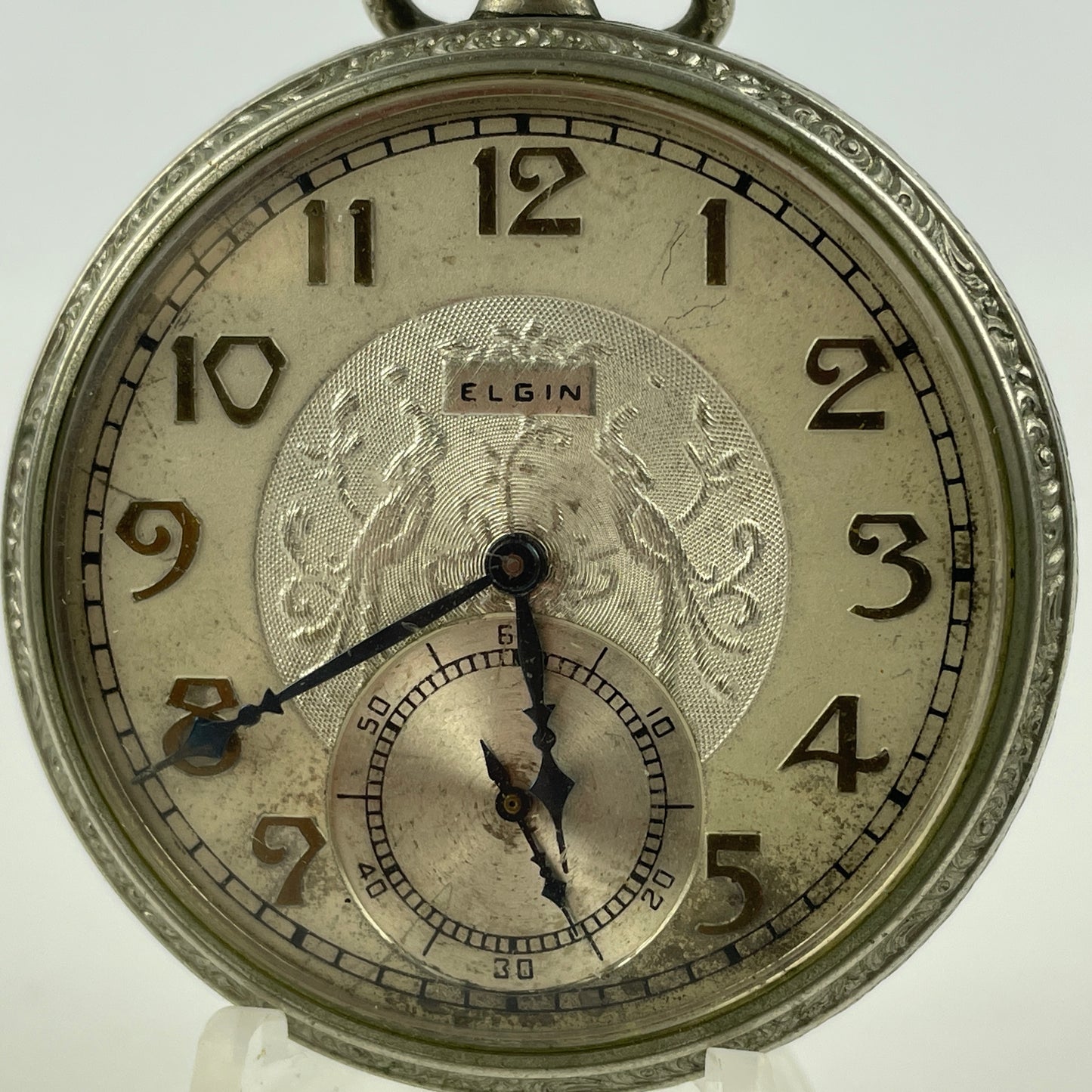 Feb Lot 67- Elgin 12 Size Open Face Pocket Watch
