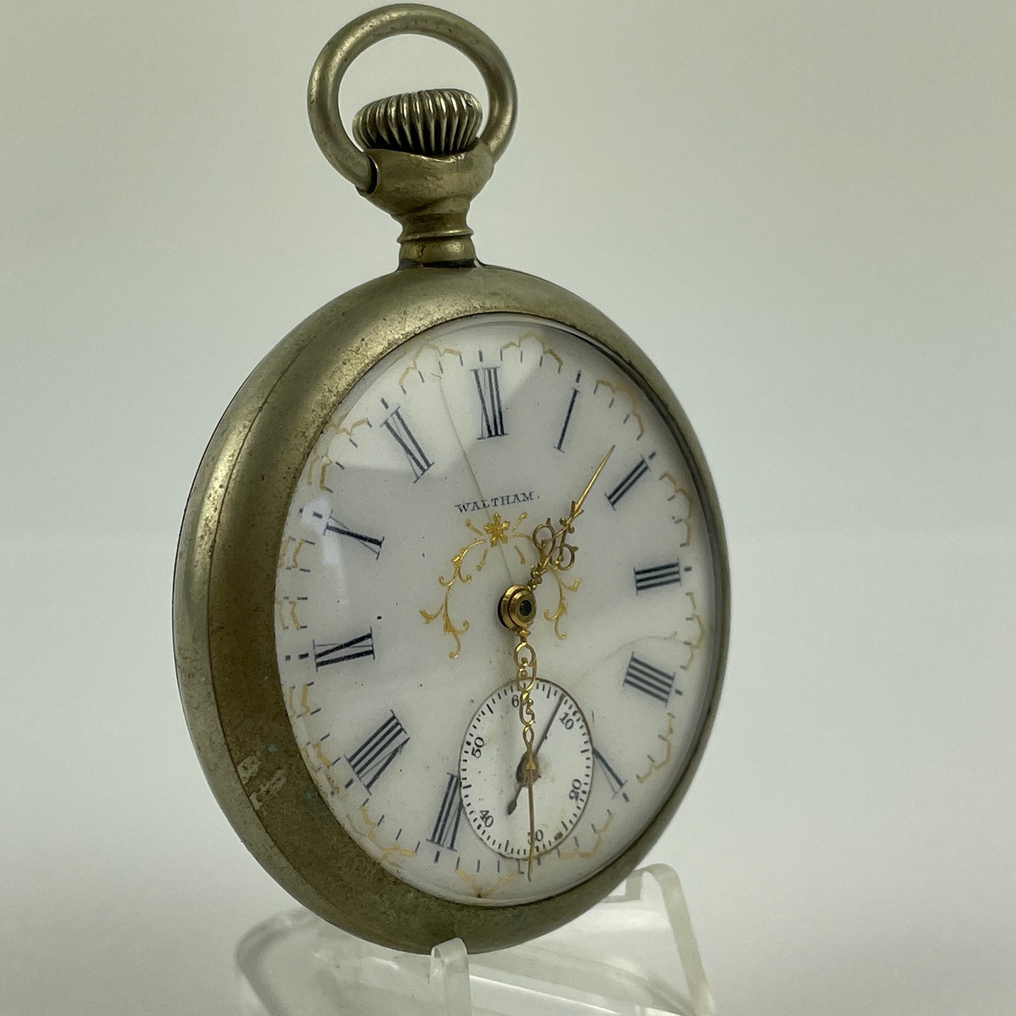 Feb Lot 14- Waltham 16 Size Open Face Pocket Watch