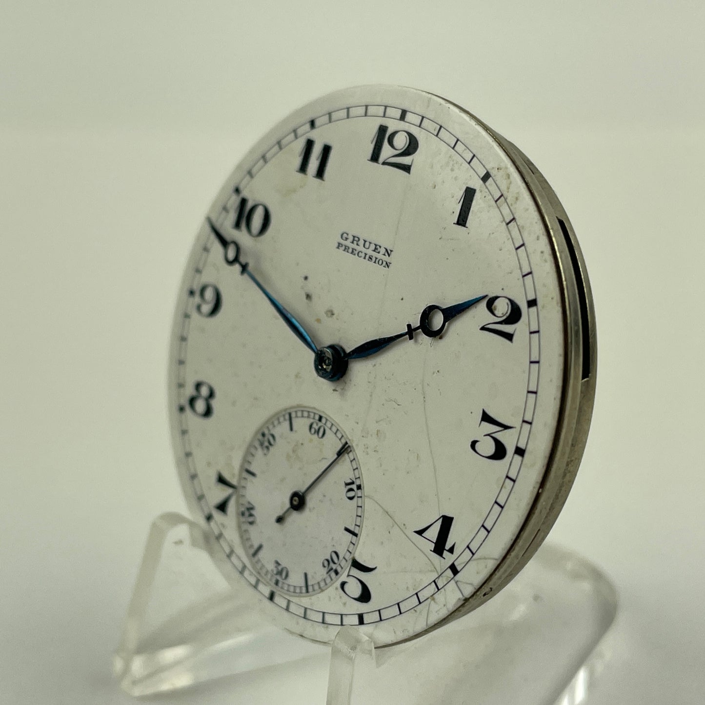 Feb Lot 15- Gruen 17 Ligne 17 Jewel “VERY THIN” Pocket Watch Movement