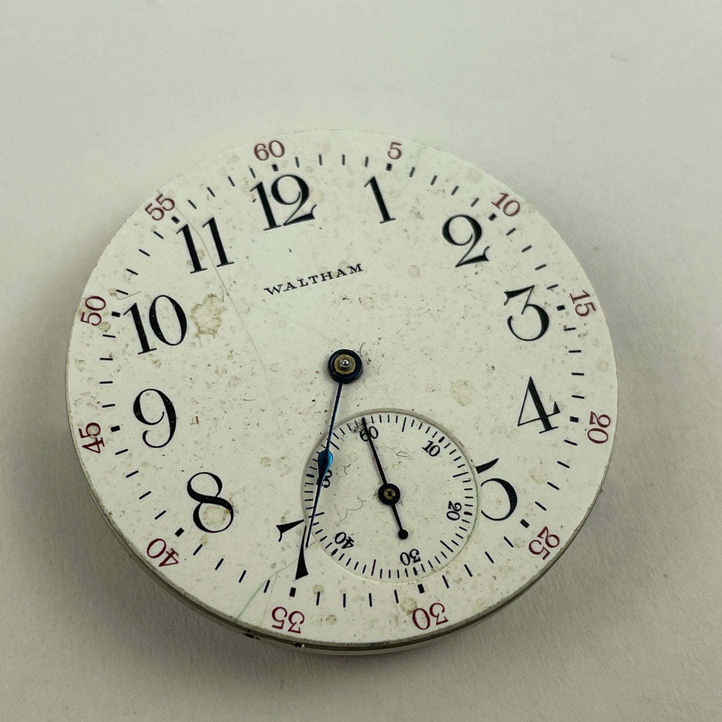 Feb Lot 58- Waltham & Elgin 12 Size Open Face Pocket Watch Movements