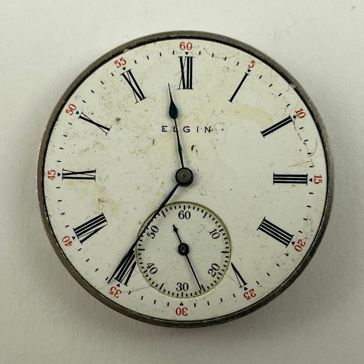 Feb Lot 87- Elgin 12 & 16 Size Nickel Pocket Watch Movements