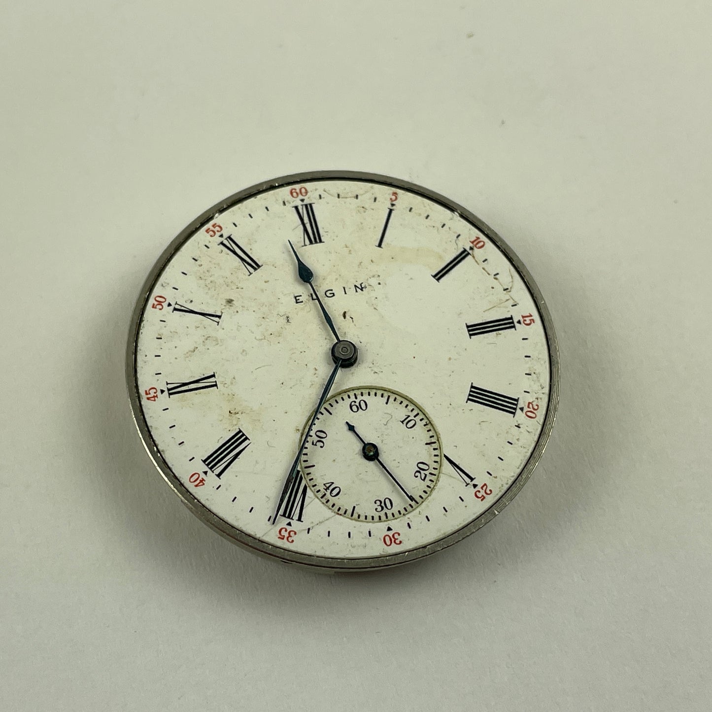 Feb Lot 87- Elgin 12 & 16 Size Nickel Pocket Watch Movements