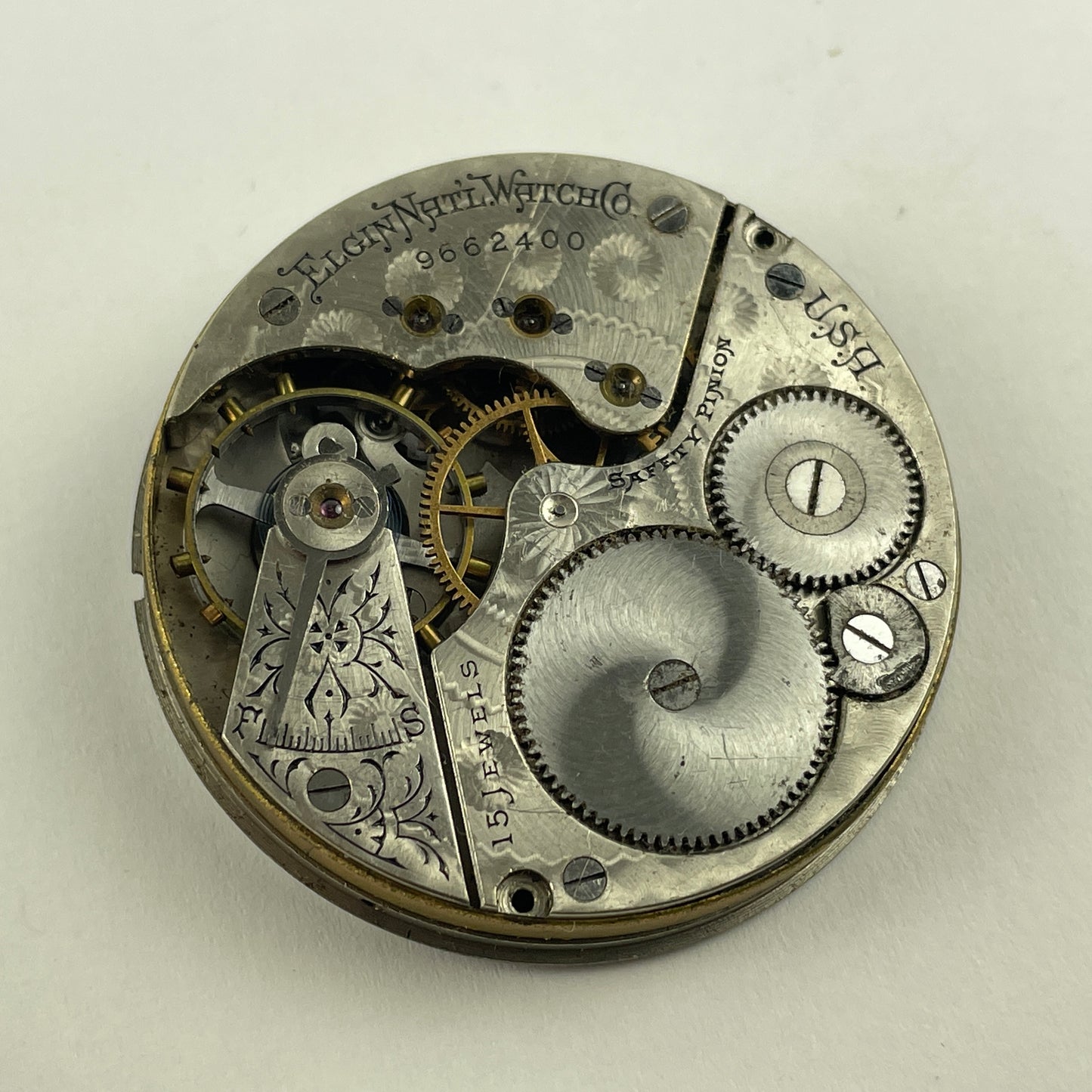 Feb Lot 87- Elgin 12 & 16 Size Nickel Pocket Watch Movements