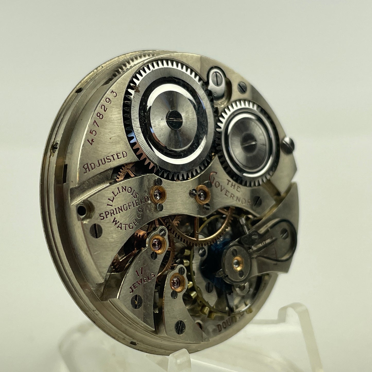 Feb Lot 88- Illinois 12 Size Open Face Pocket Watch Movement