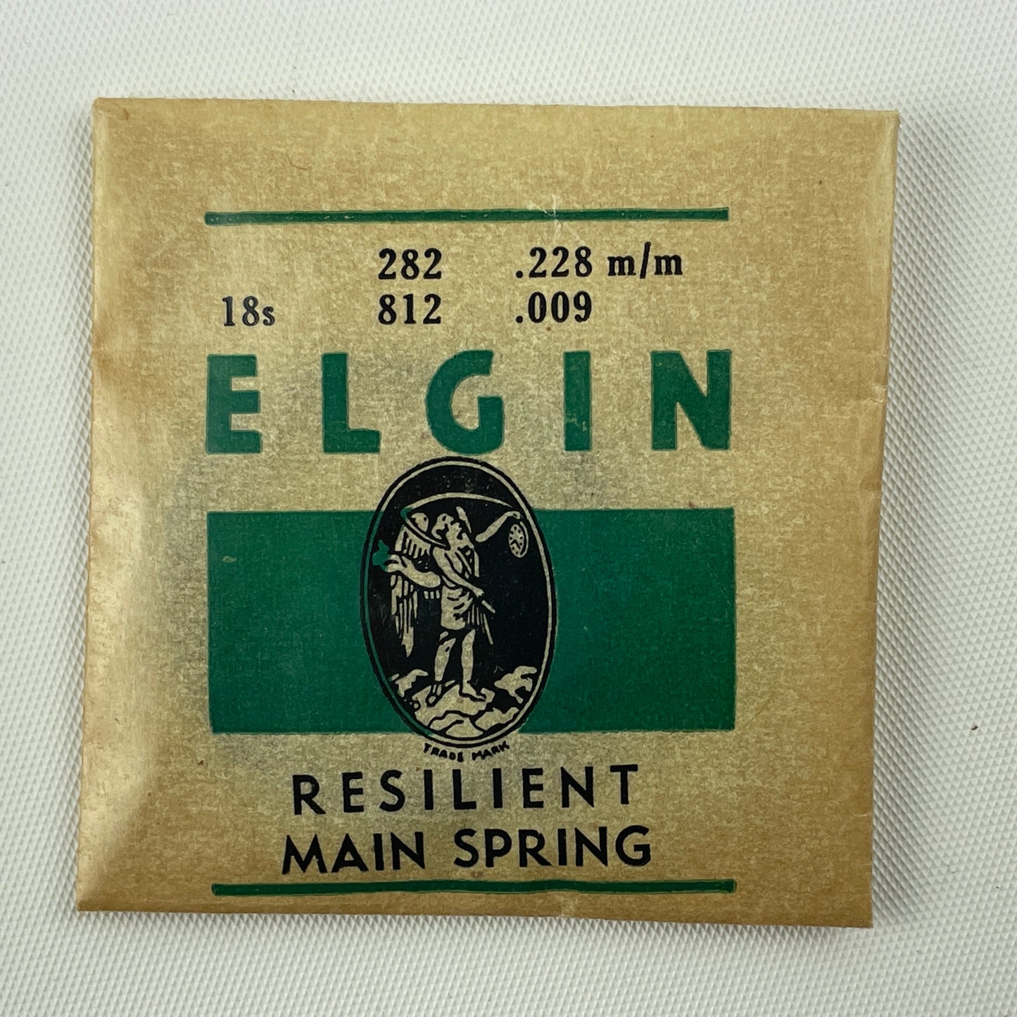 Feb Lot 24- Elgin 18 Size No. 812 Blued NOS Factory Packaged Pocket Watch Mainsprings