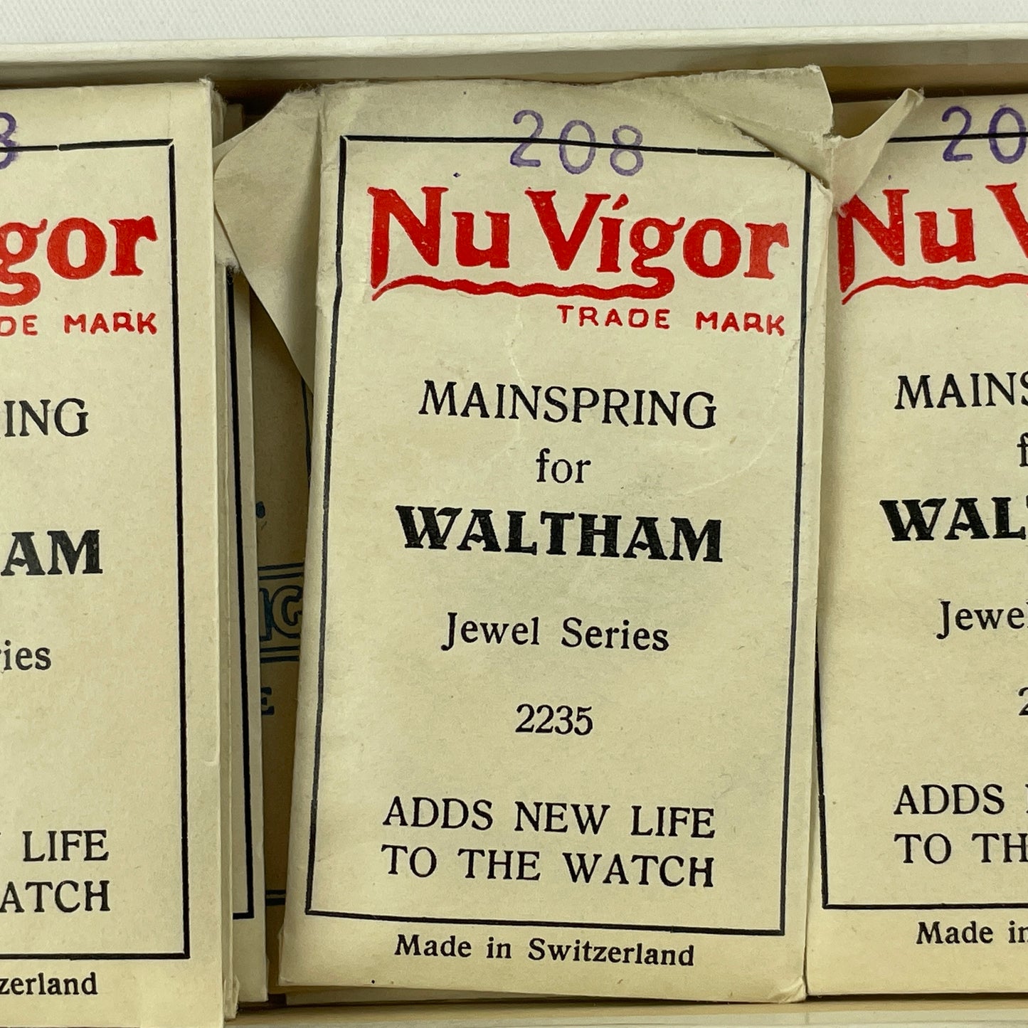 Feb Lot 37- Waltham 6/0, 3/0 & O Size Pocket Watch Mainsprings