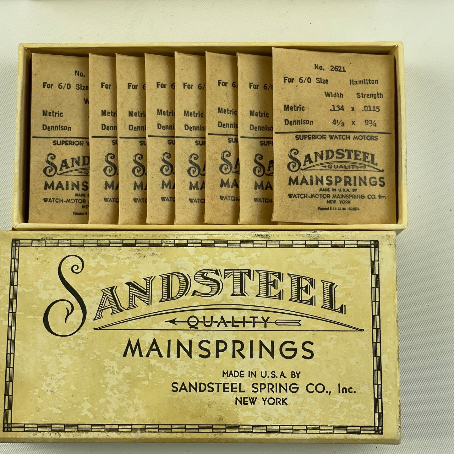 Feb Lot 139- Hamilton 6/0 & O Size Pocket Watch Mainsprings