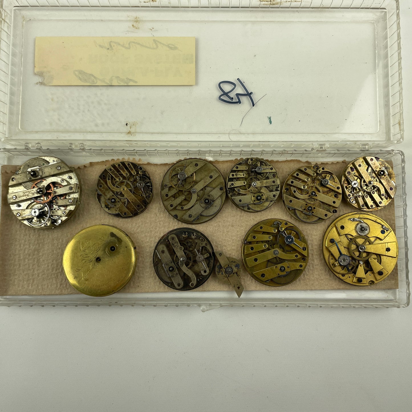 Feb Lot 104- Swiss “BAR” Style Pocket Watch Movements