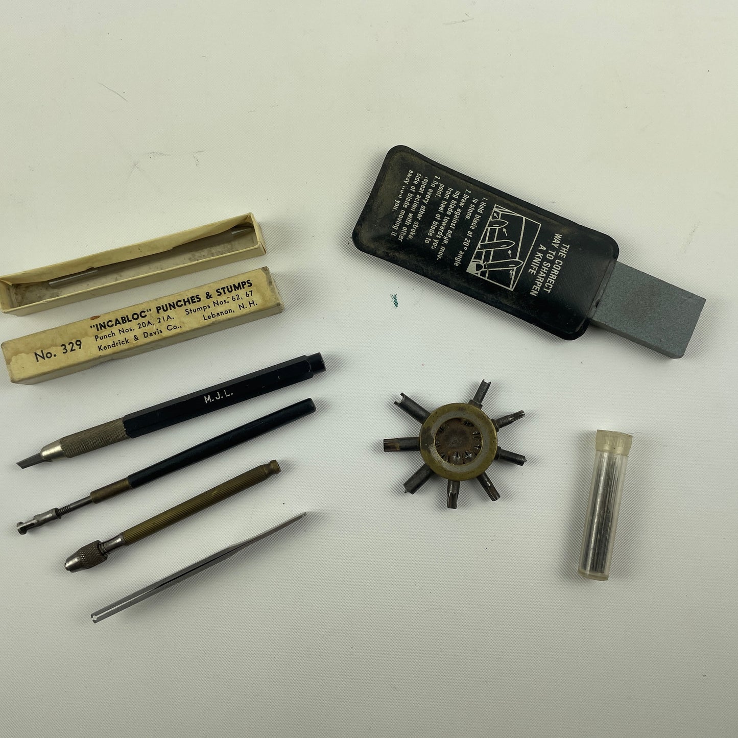 Feb Lot 105- Watchmaker’s Selection of Bench Tools