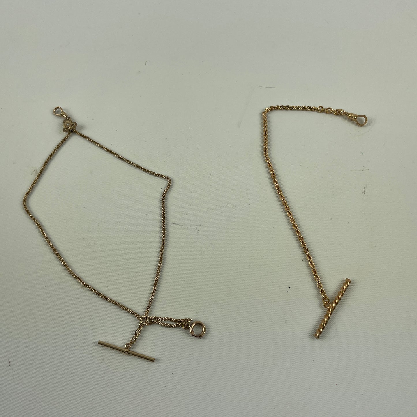 Feb Lot 138- Men’s YGF 8-Inch Vest Pocket Watch Chains