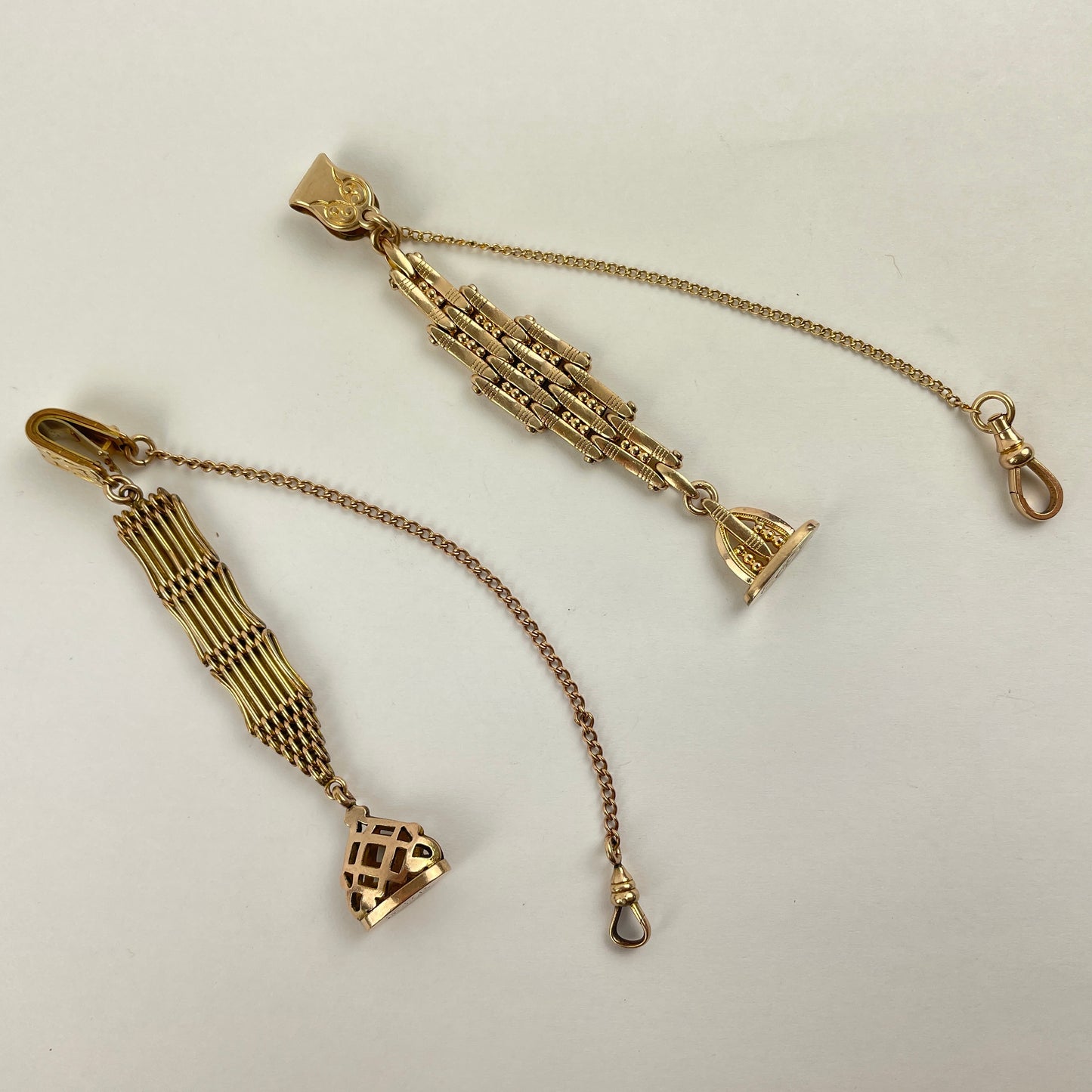 Feb Lot 113- Men’s Victorian Antique YGF Pocket Watch Fobs