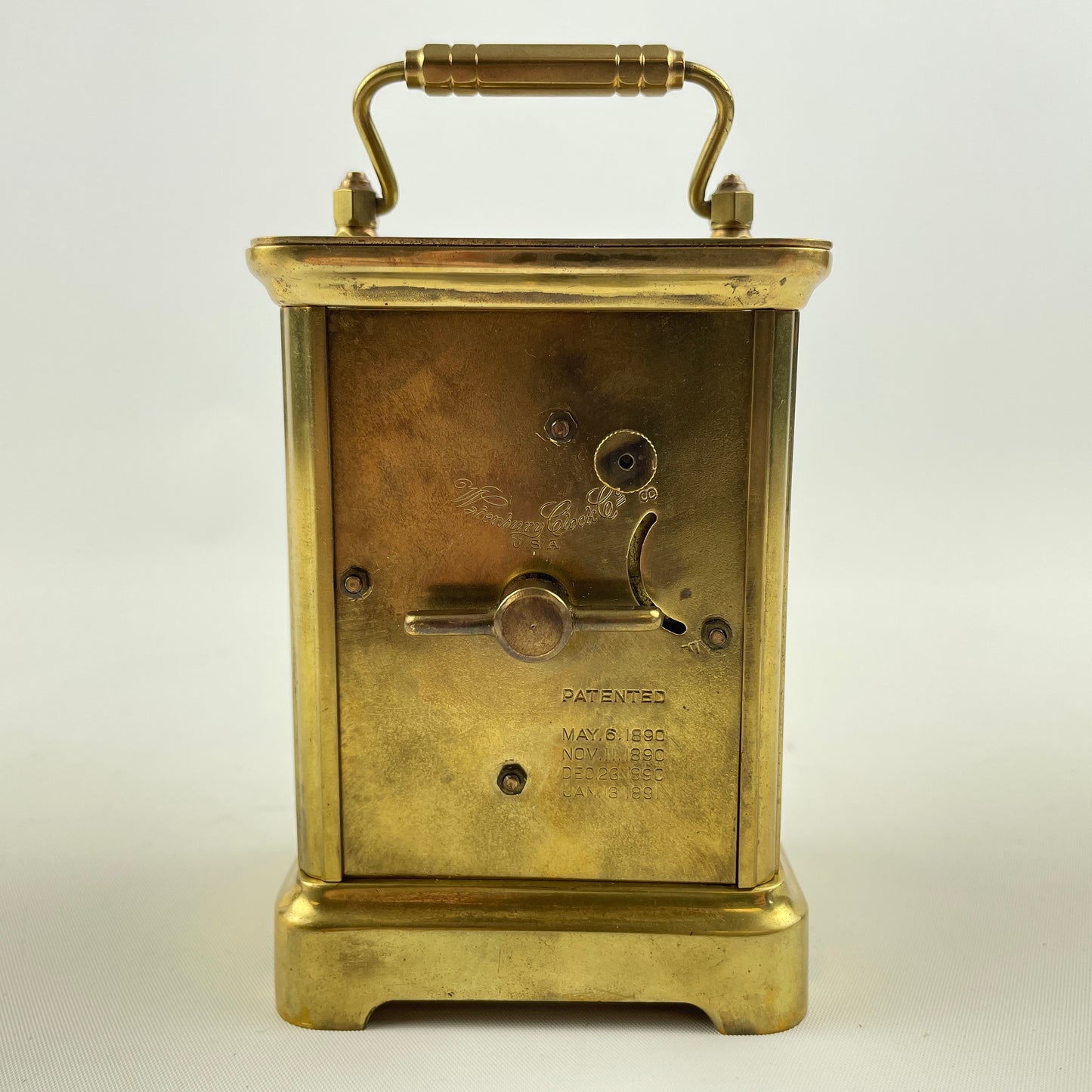 Feb Lot 120- Waterbury Carriage Clock