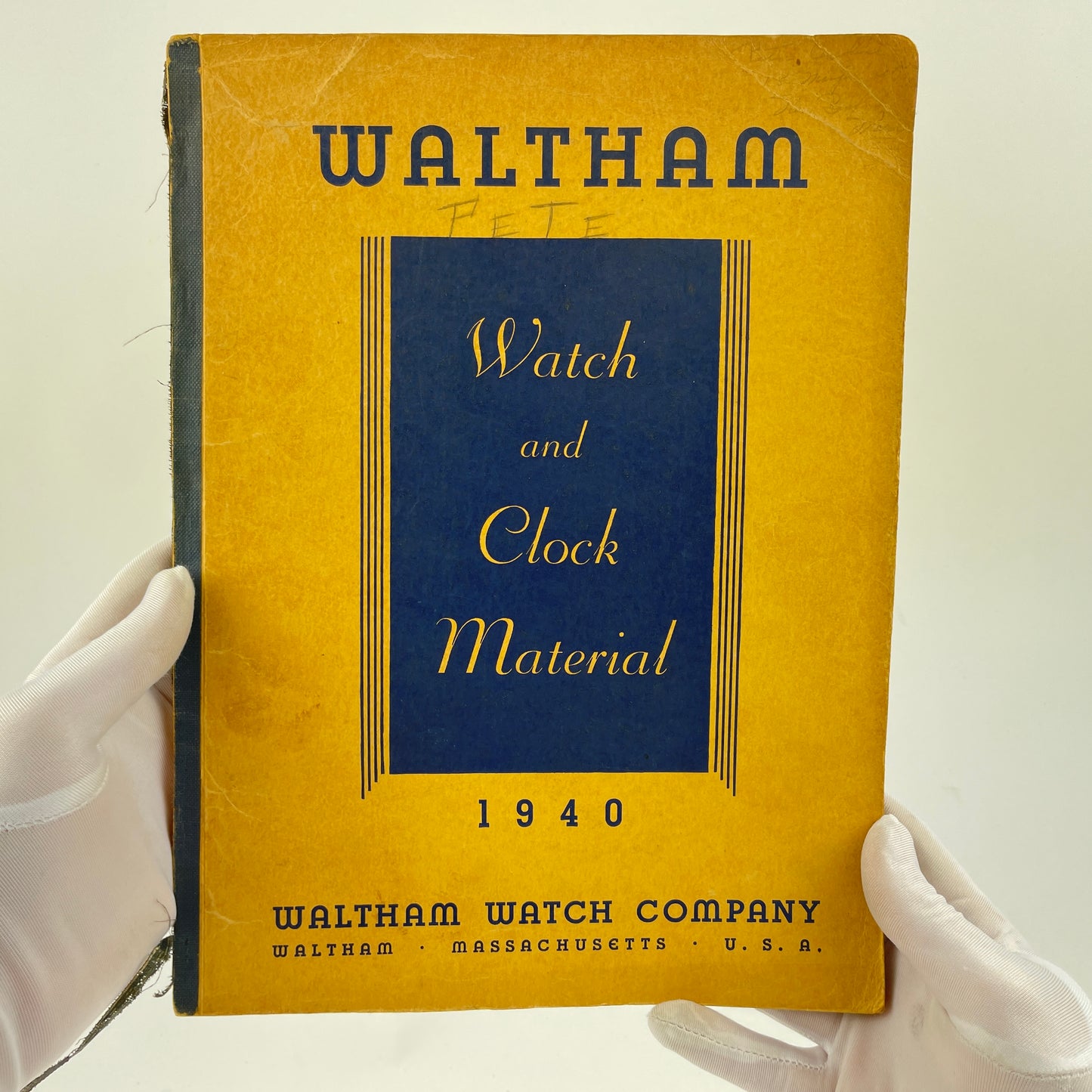 Feb Lot 9- Waltham 1940 Watch and Clock Material