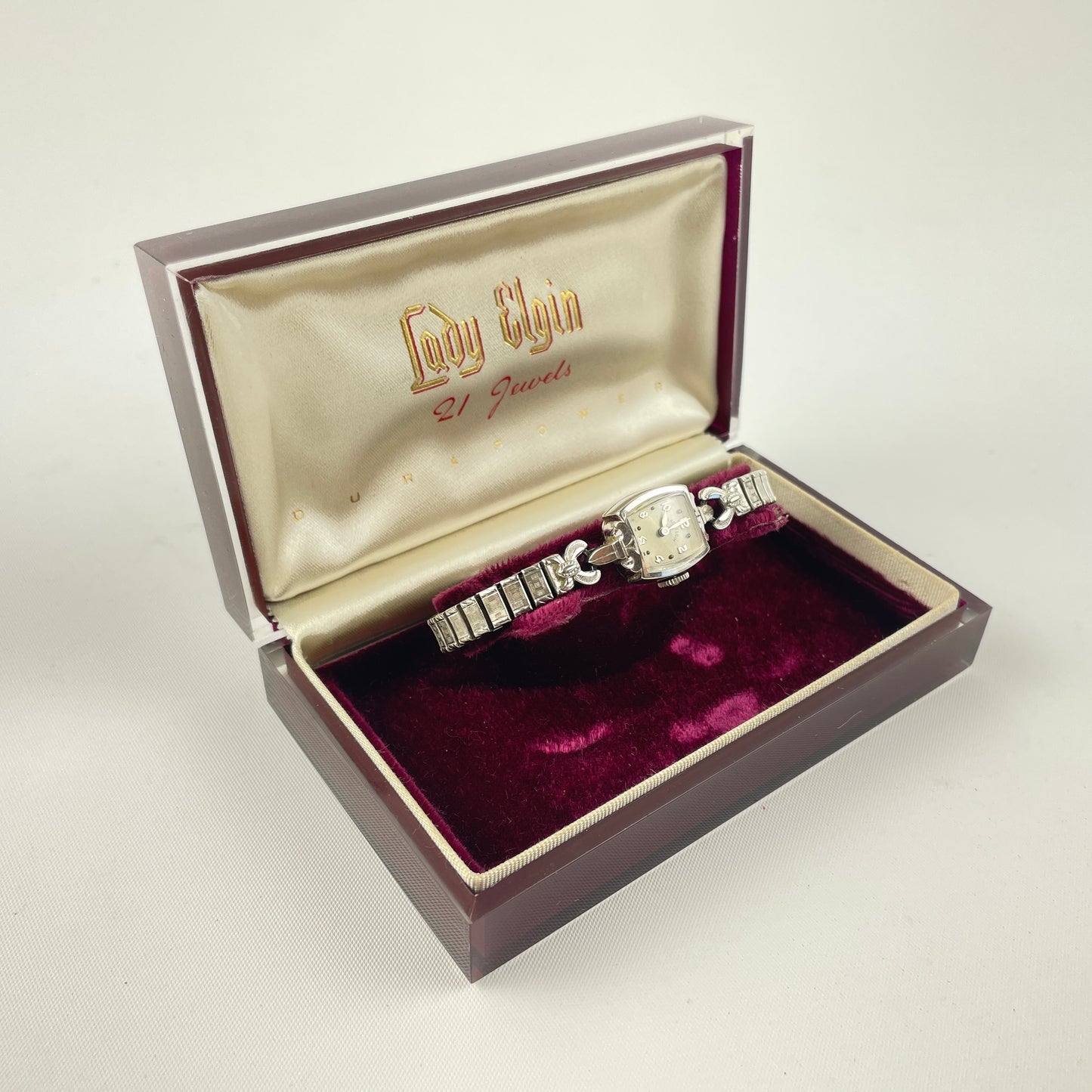 Lot 43- Lady Elgin Boxed Ladies Wristwatch