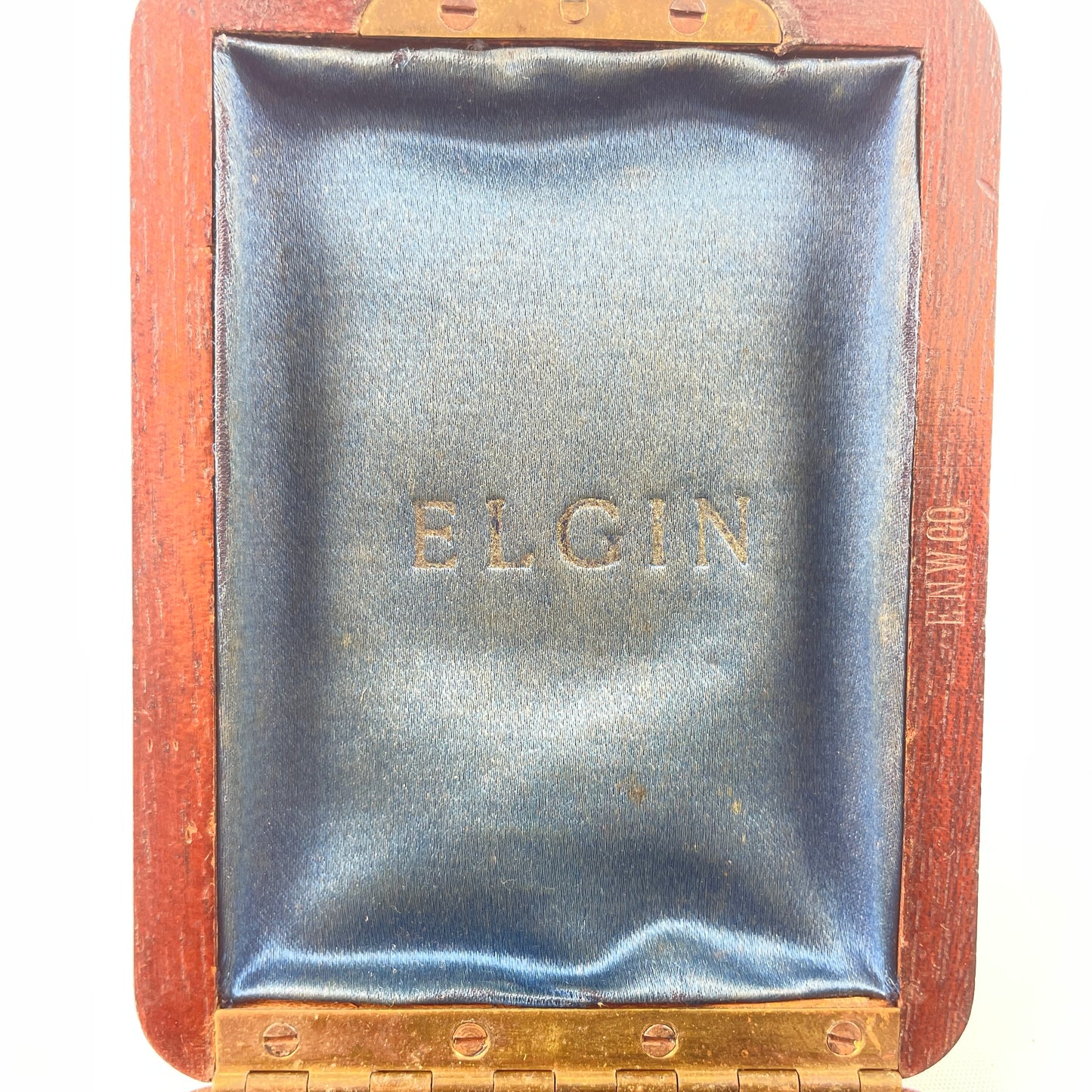 Lot 38- Vintage Elgin Wood Pocket Watch Box