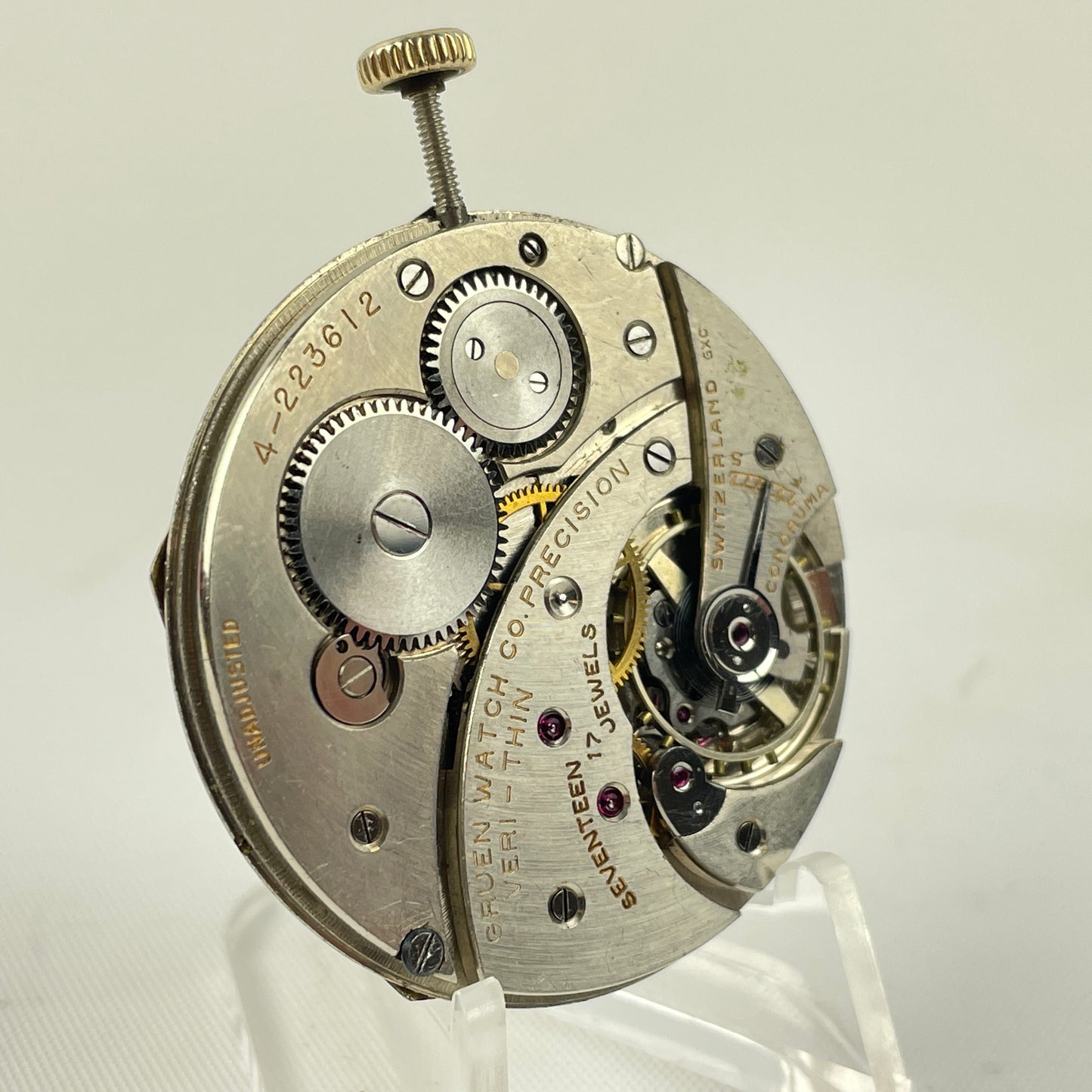 Lot 39- Gruen Veri-Thin Precision | 17 Ligne | 17J | Pocket Watch Movement
