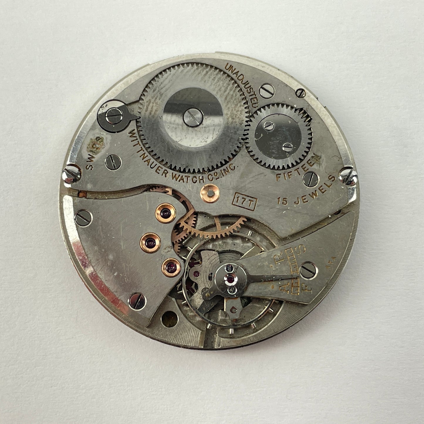 Lot 77- Wittnauer |17 Ligne | 15J | Pocket Watch Movements