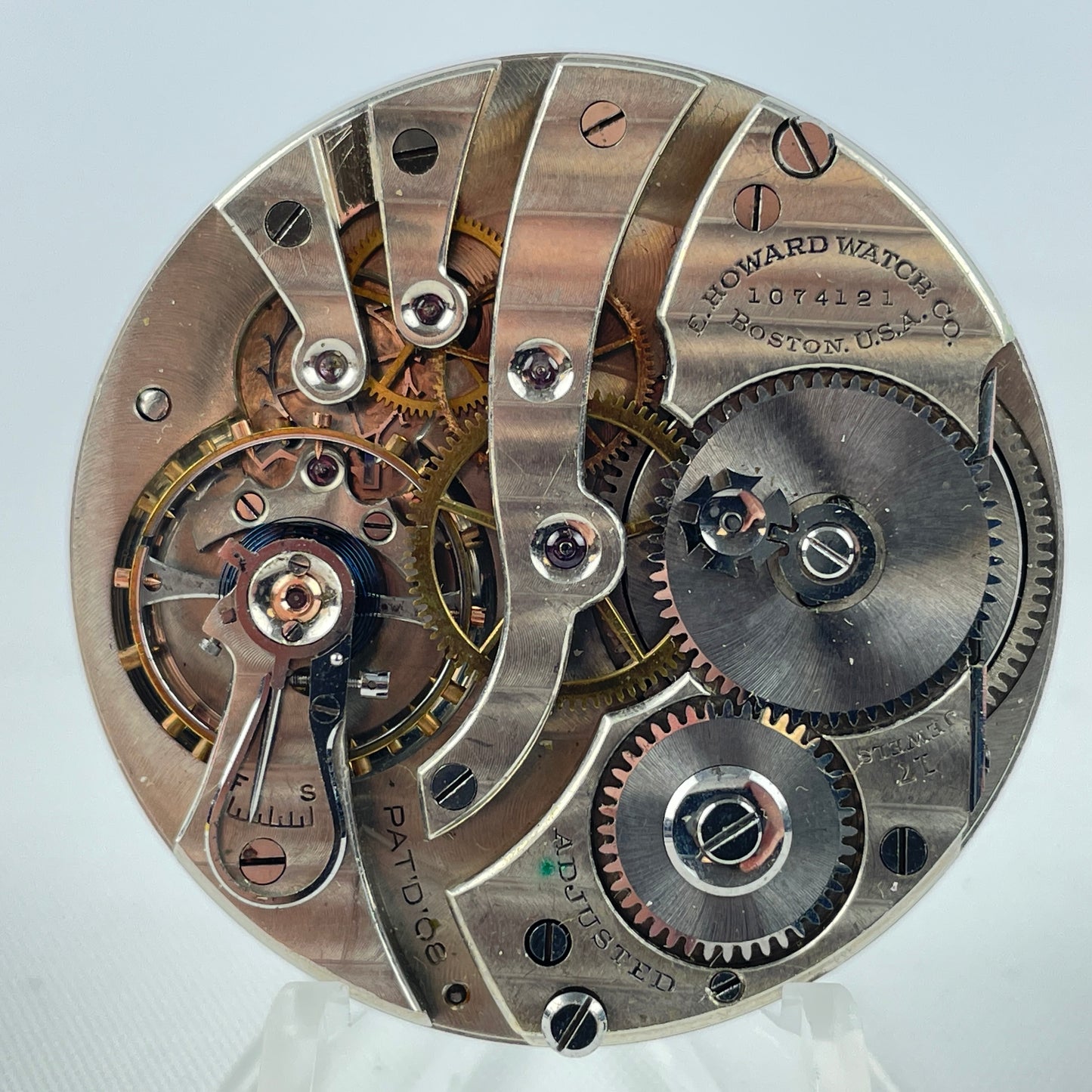 Lot 1- E. Howard | 12S | 17J | Pocket Watch Movement