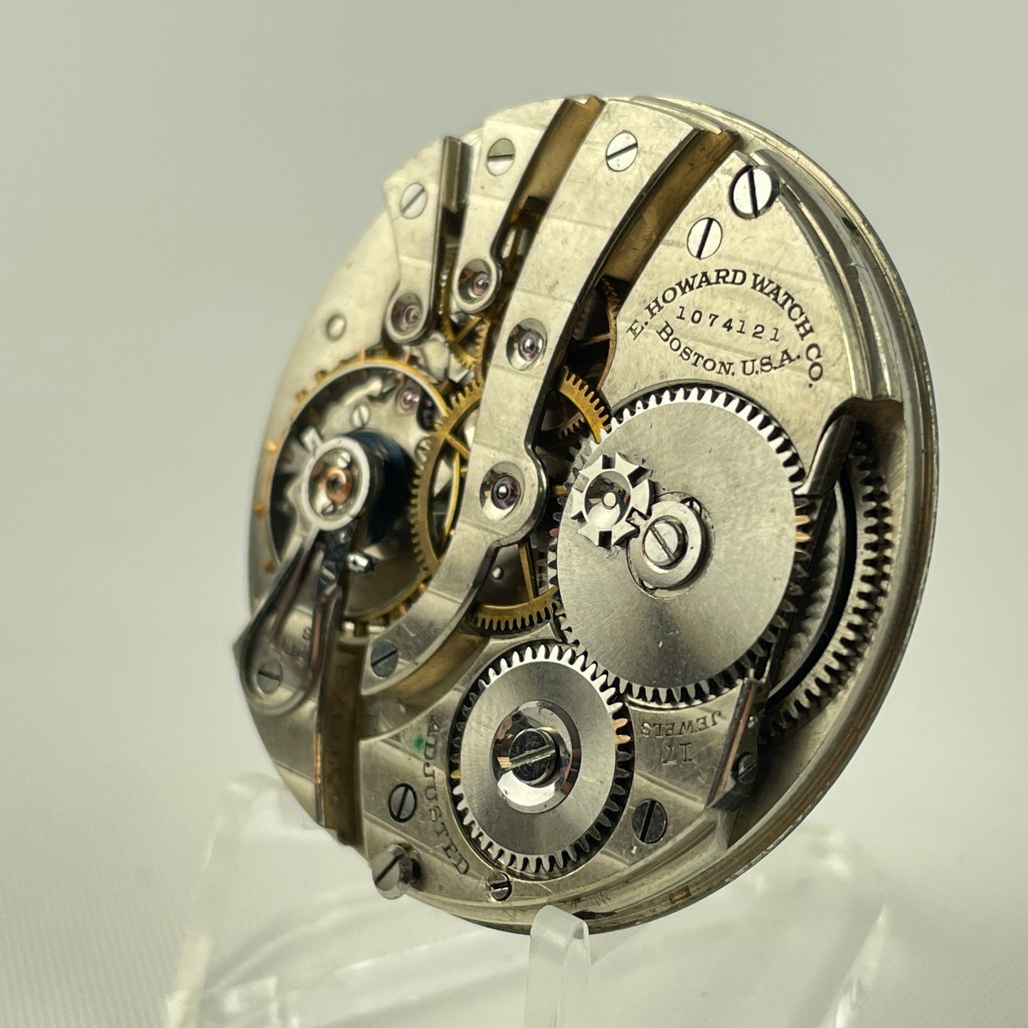 Lot 1- E. Howard | 12S | 17J | Pocket Watch Movement