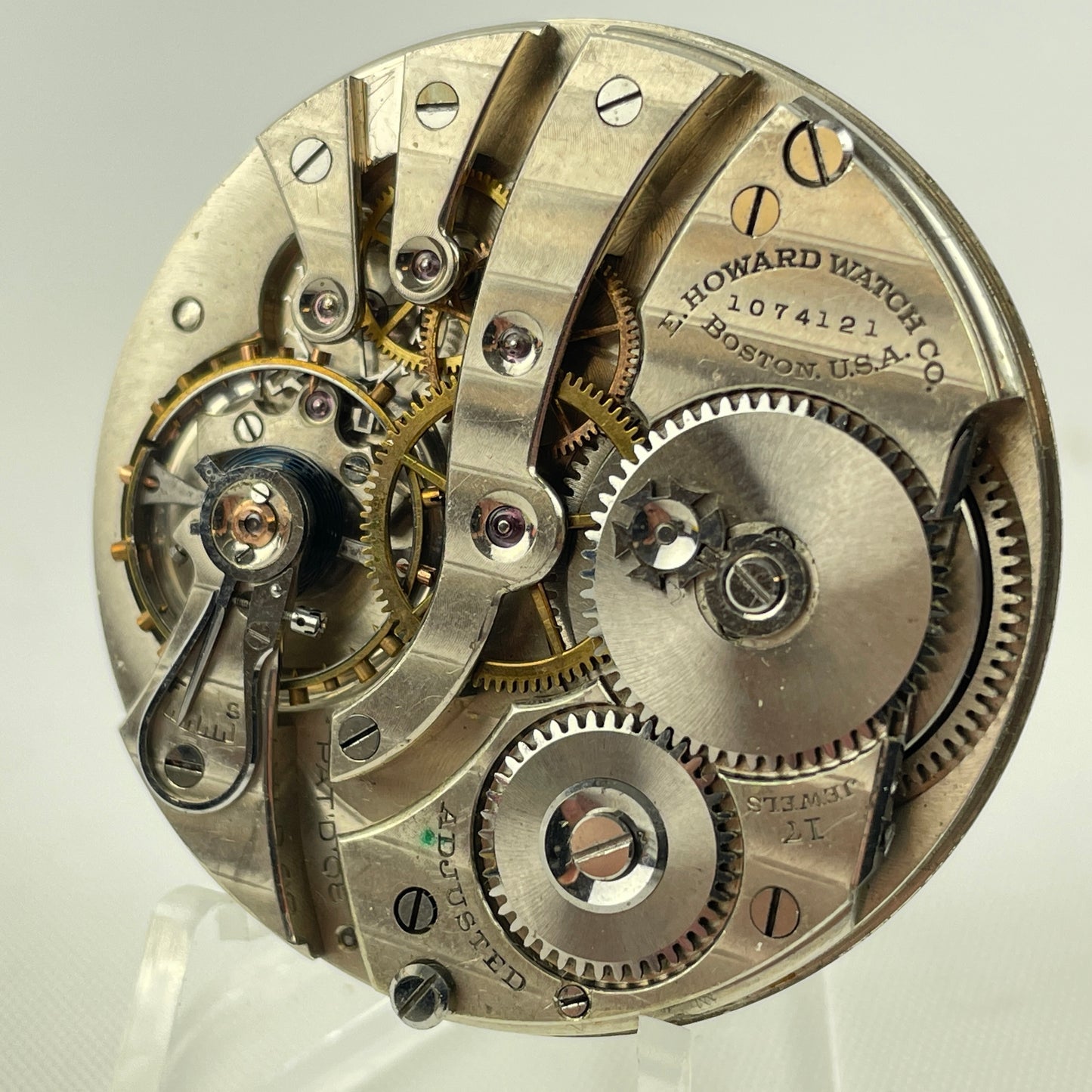 Lot 1- E. Howard | 12S | 17J | Pocket Watch Movement