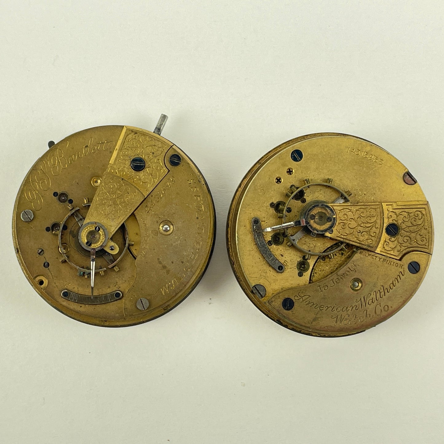 Lot 102- Waltham P.S. Bartlett | 18S | Pocket Watch Movements