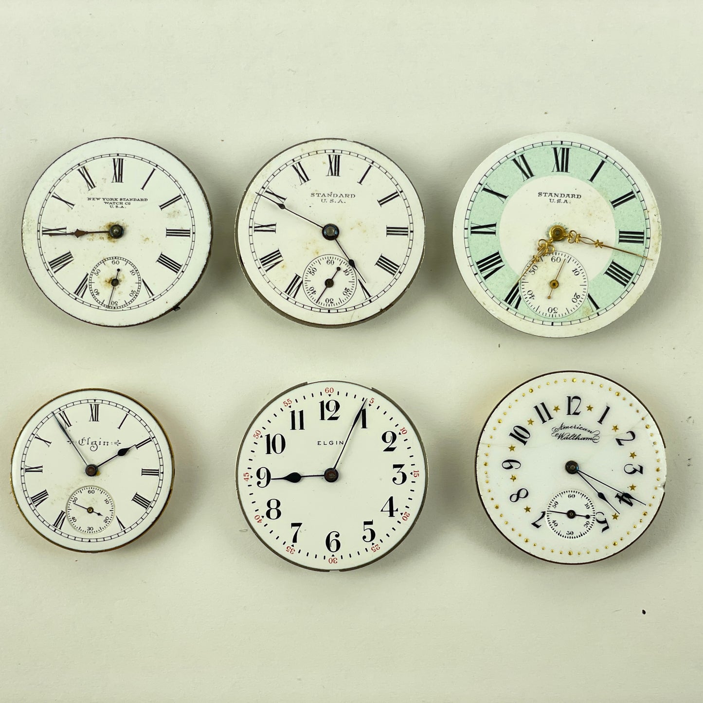 Lot 84- Elgin | Waltham | New York Standard Pocket Watch Movement Assortment
