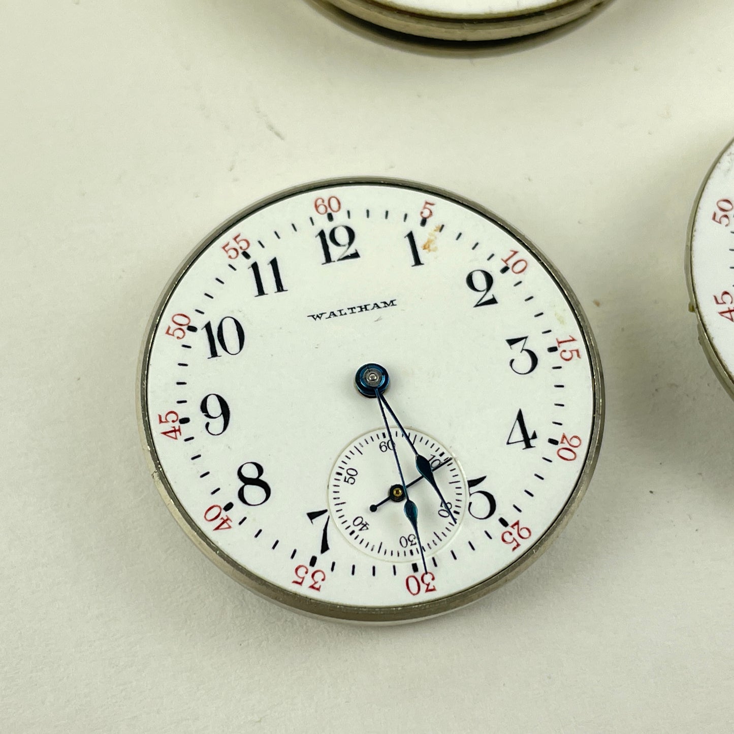 Lot 27- Elgin | Hampden | Waltham Pocket Watch Movement Assortment