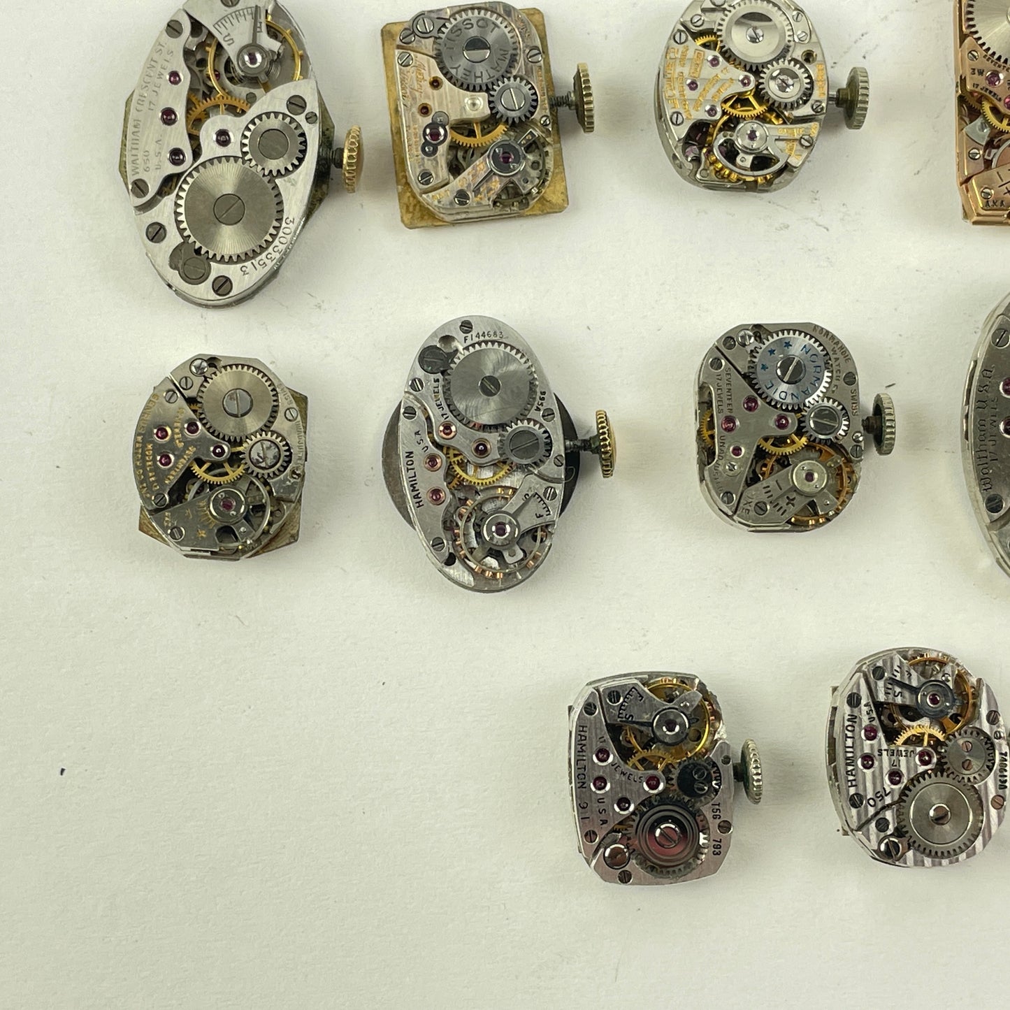 Lot 50- American & Swiss Wristwatch Movement Assortment